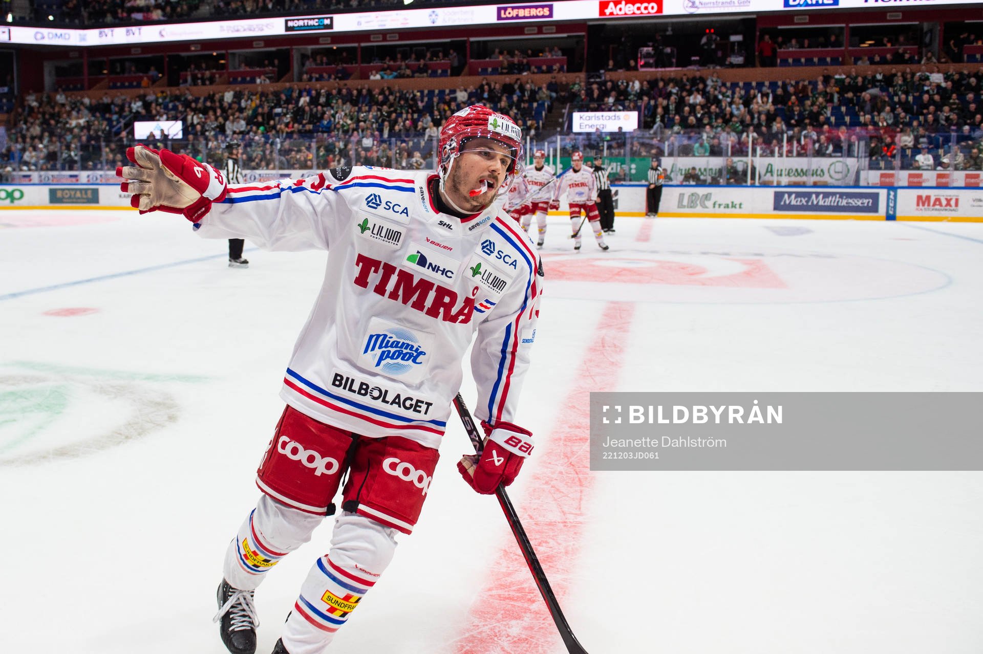 Timrås Nicholas Halloran jublar