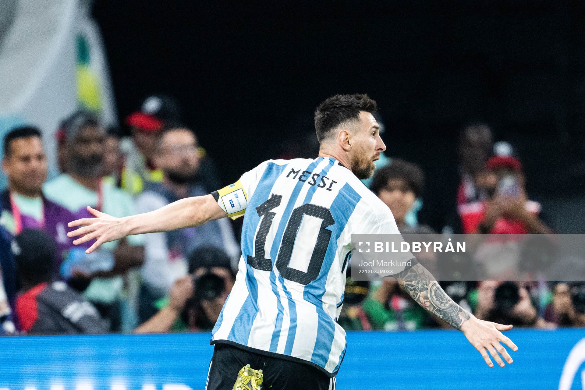 Lionel Messi of Argentina celebrates