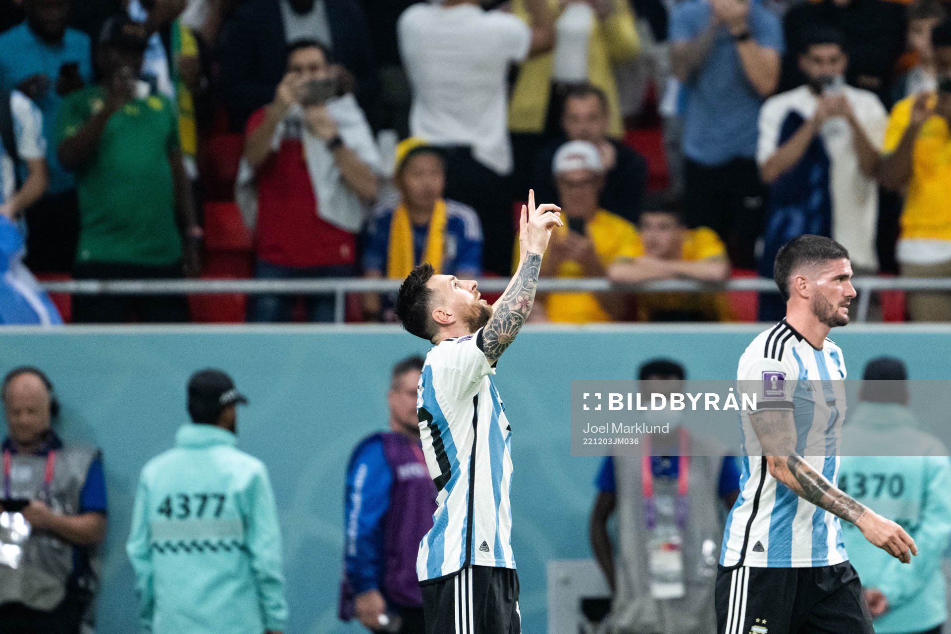 Lionel Messi of Argentina celebrates