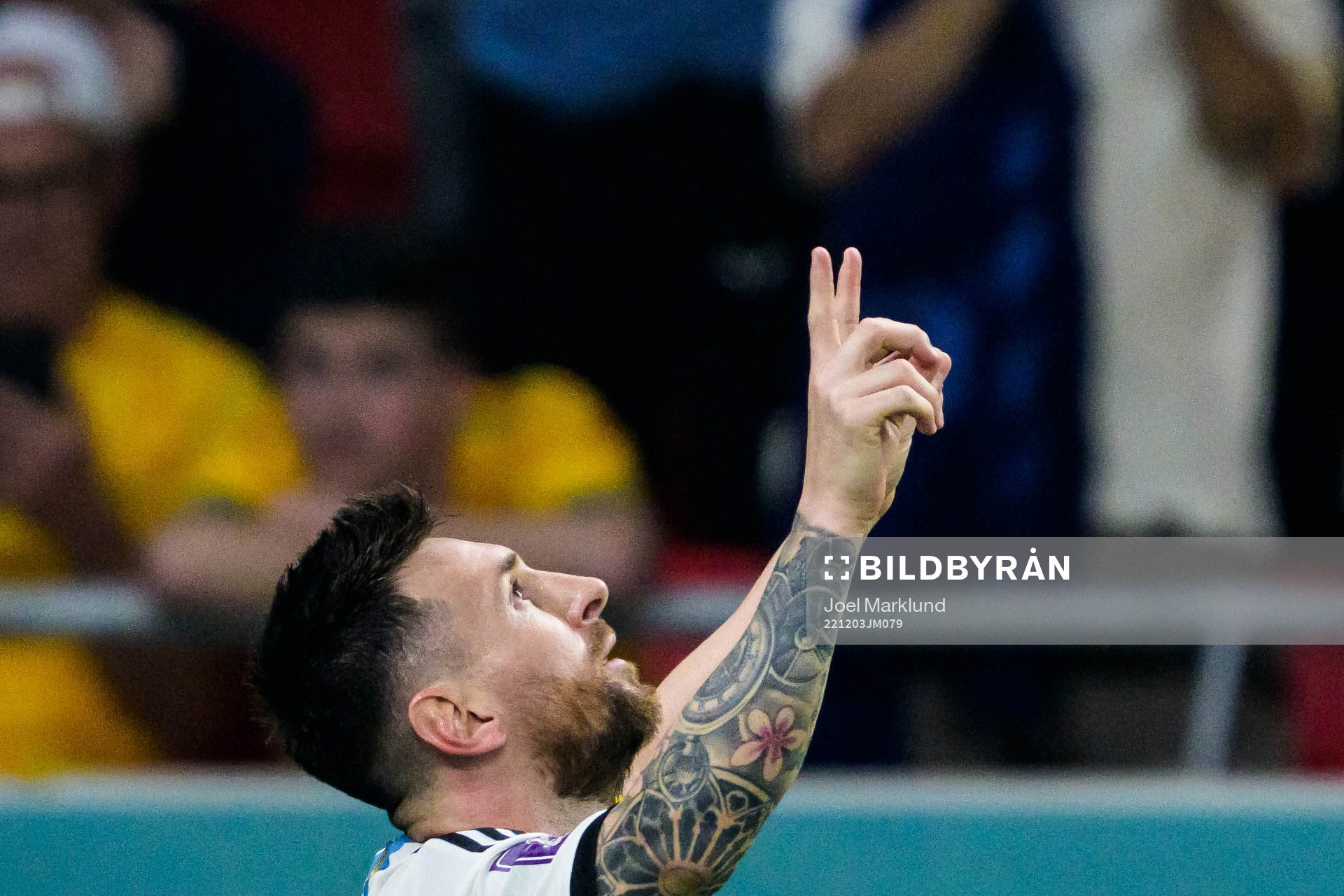 Lionel Messi of Argentina celebrates