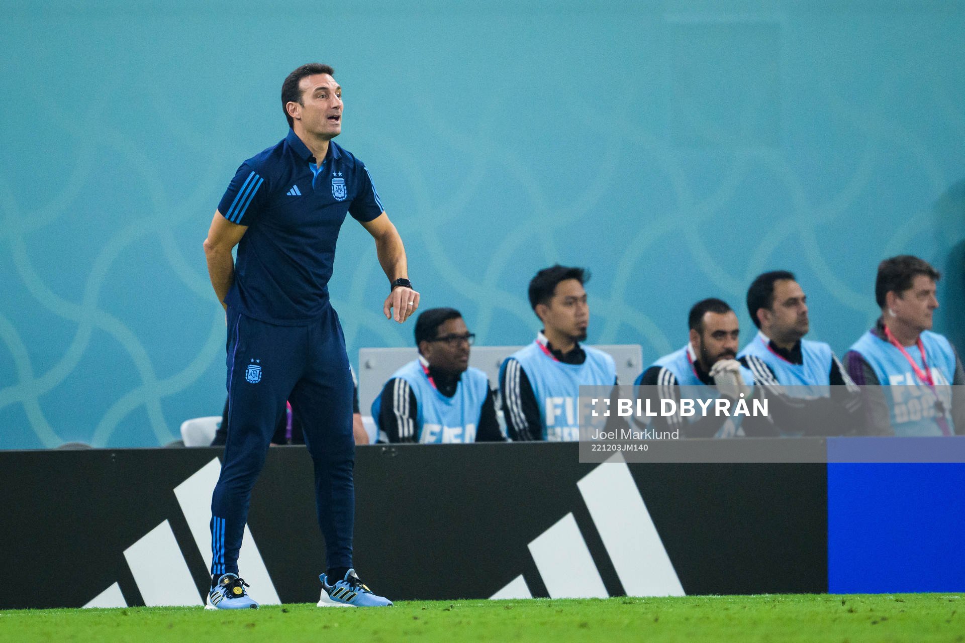 Head coach Lionel Scaloni of Argentina