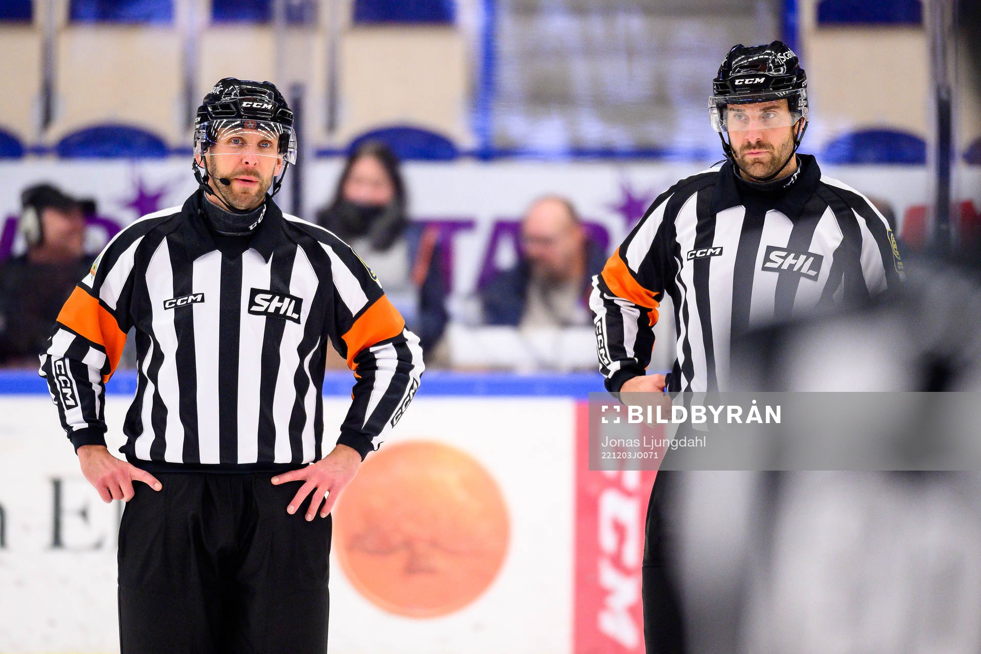 Domare Marcus Linde och Domare Mikael Sjöqvist