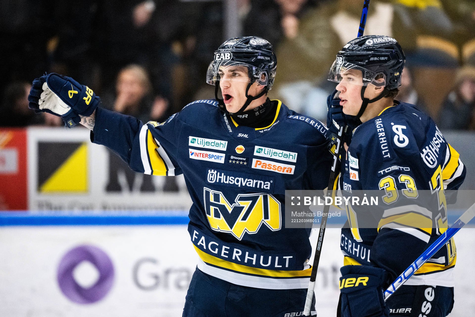 HV71s Herman Hansson jublar