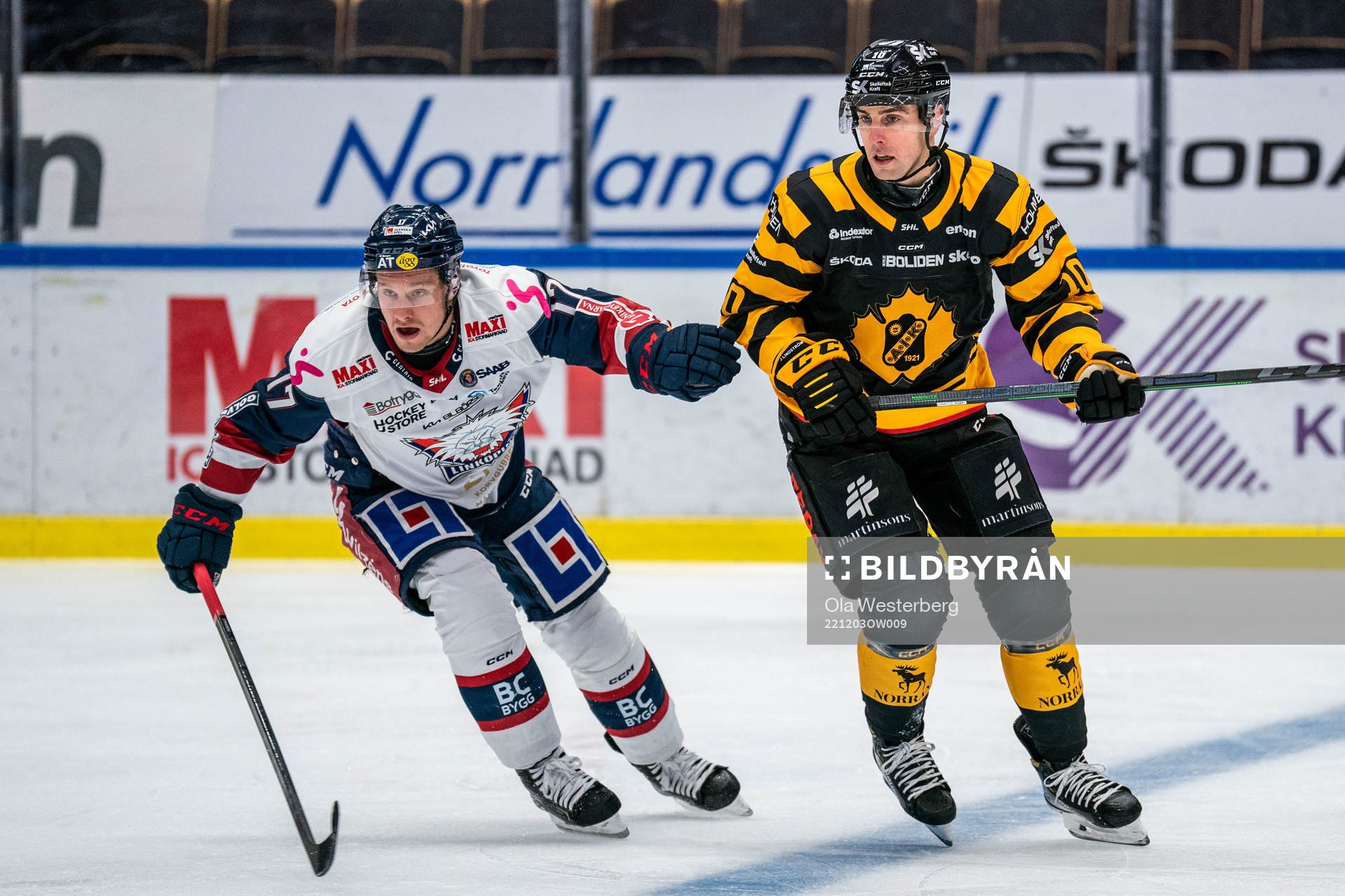 Linköpings Sebastian Strandberg och Skellefteås Joakim