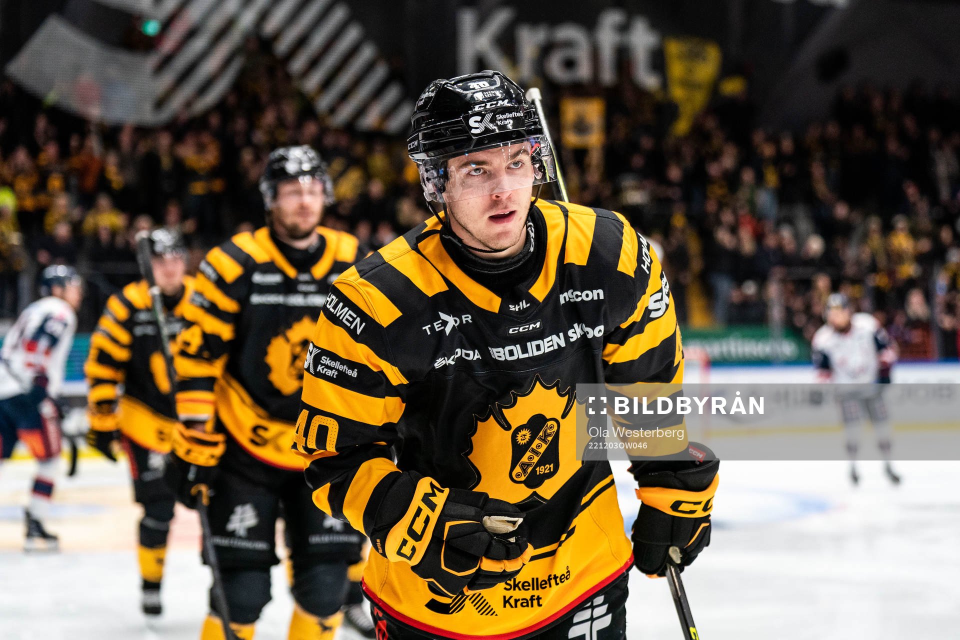 Skellefteås Andreas Wingerli jublar
