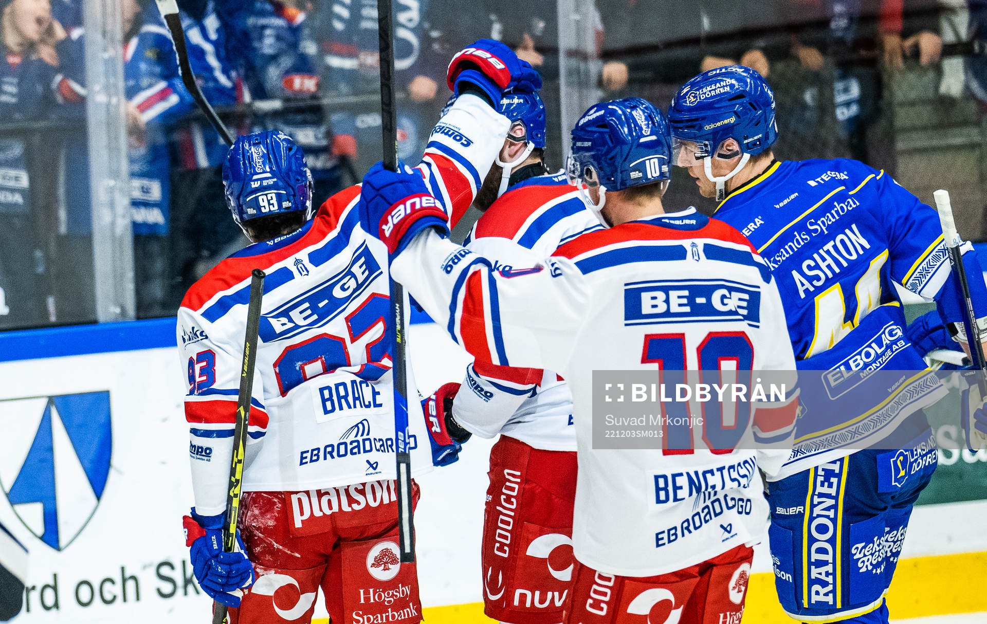 Oskarshamns Cameron Brace jublar
