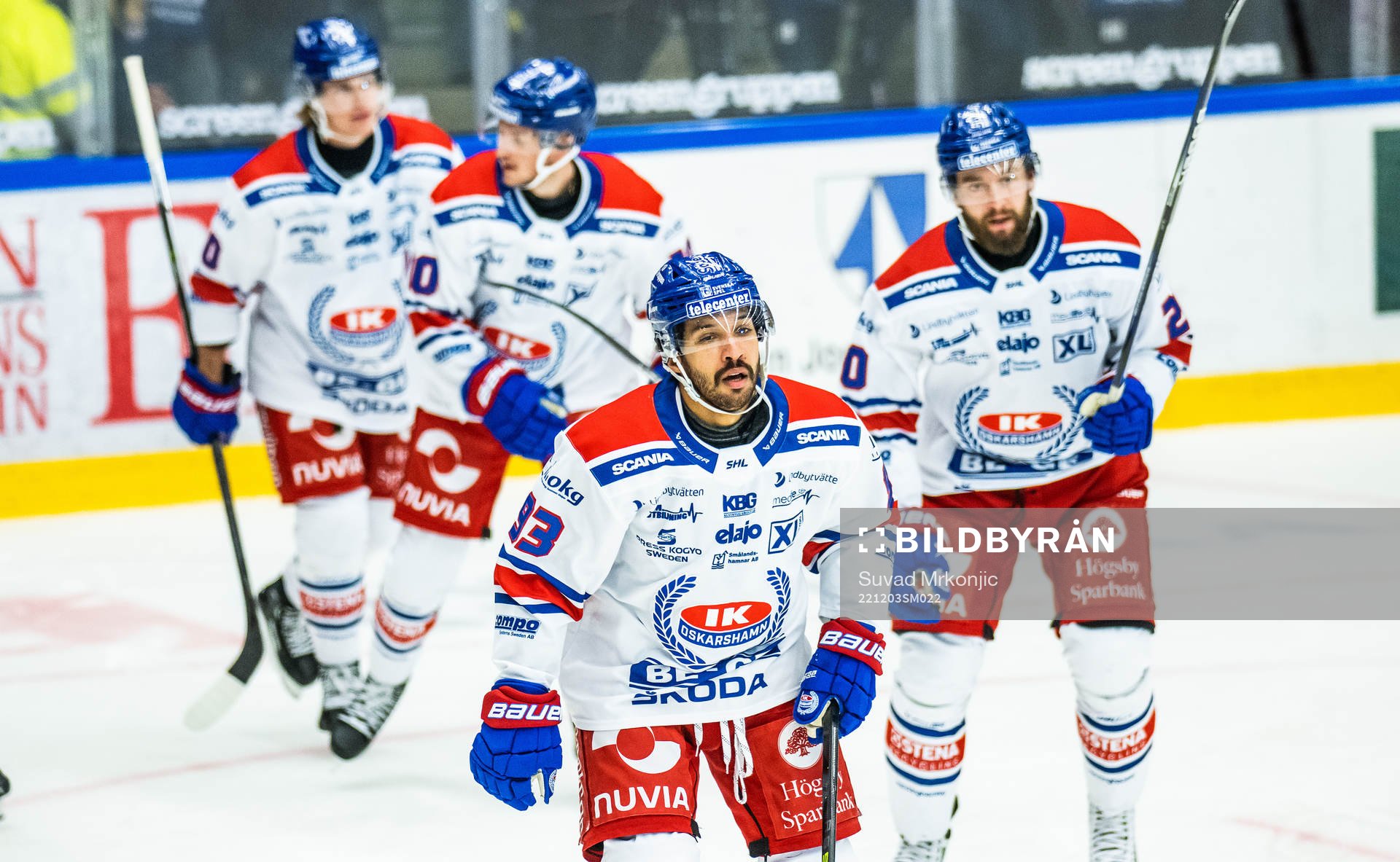 Oskarshamns Cameron Brace jublar