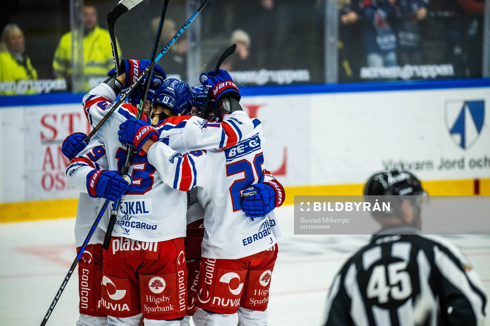 Oskarshamns spelare jublar