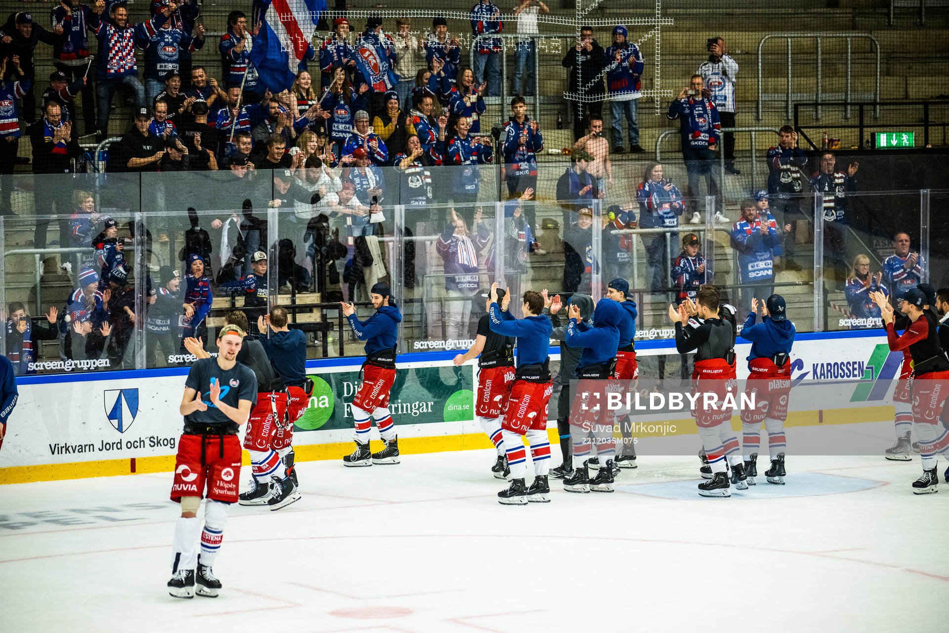 Oskarshamns spelare jublar