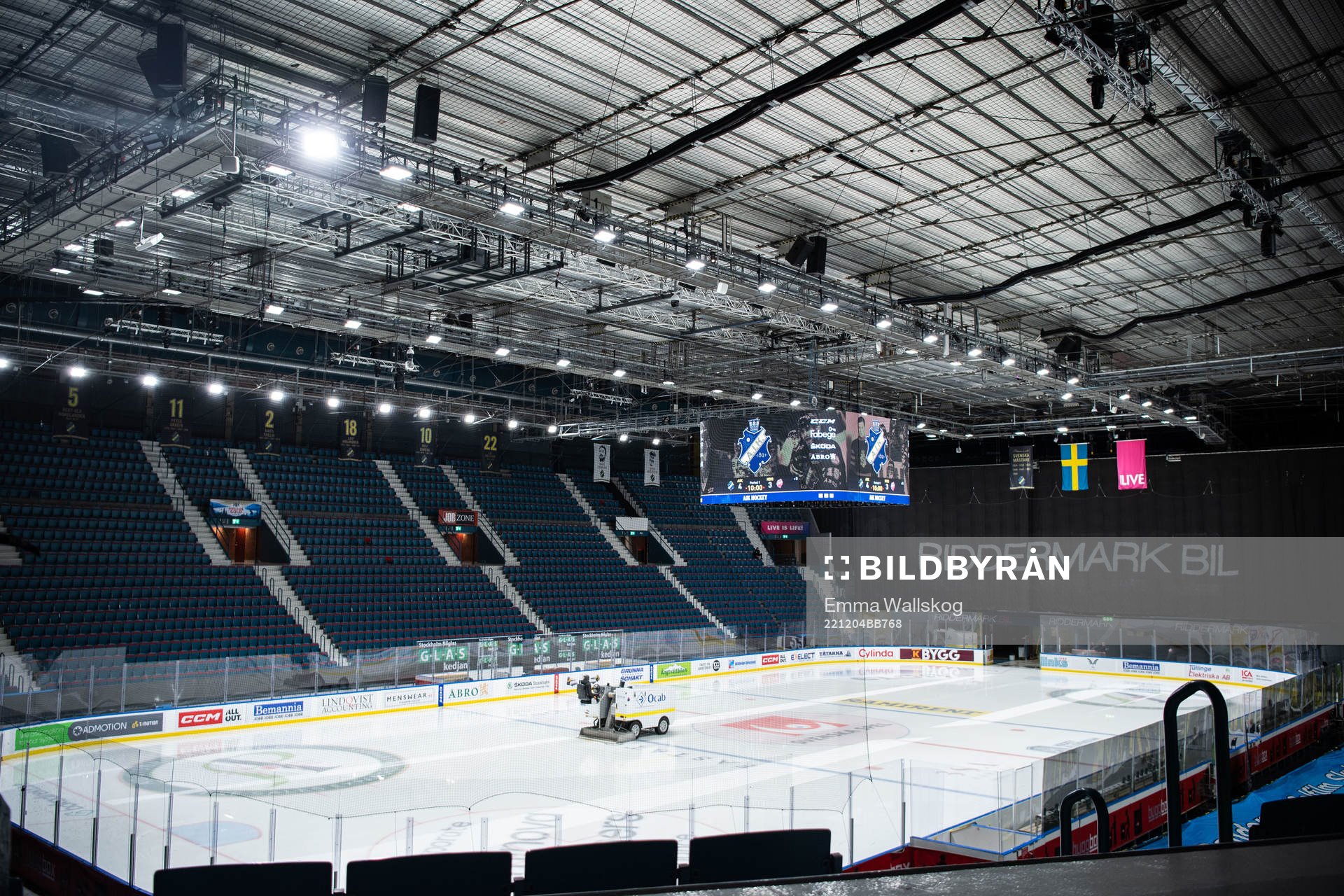 Interiör vy över Hovet