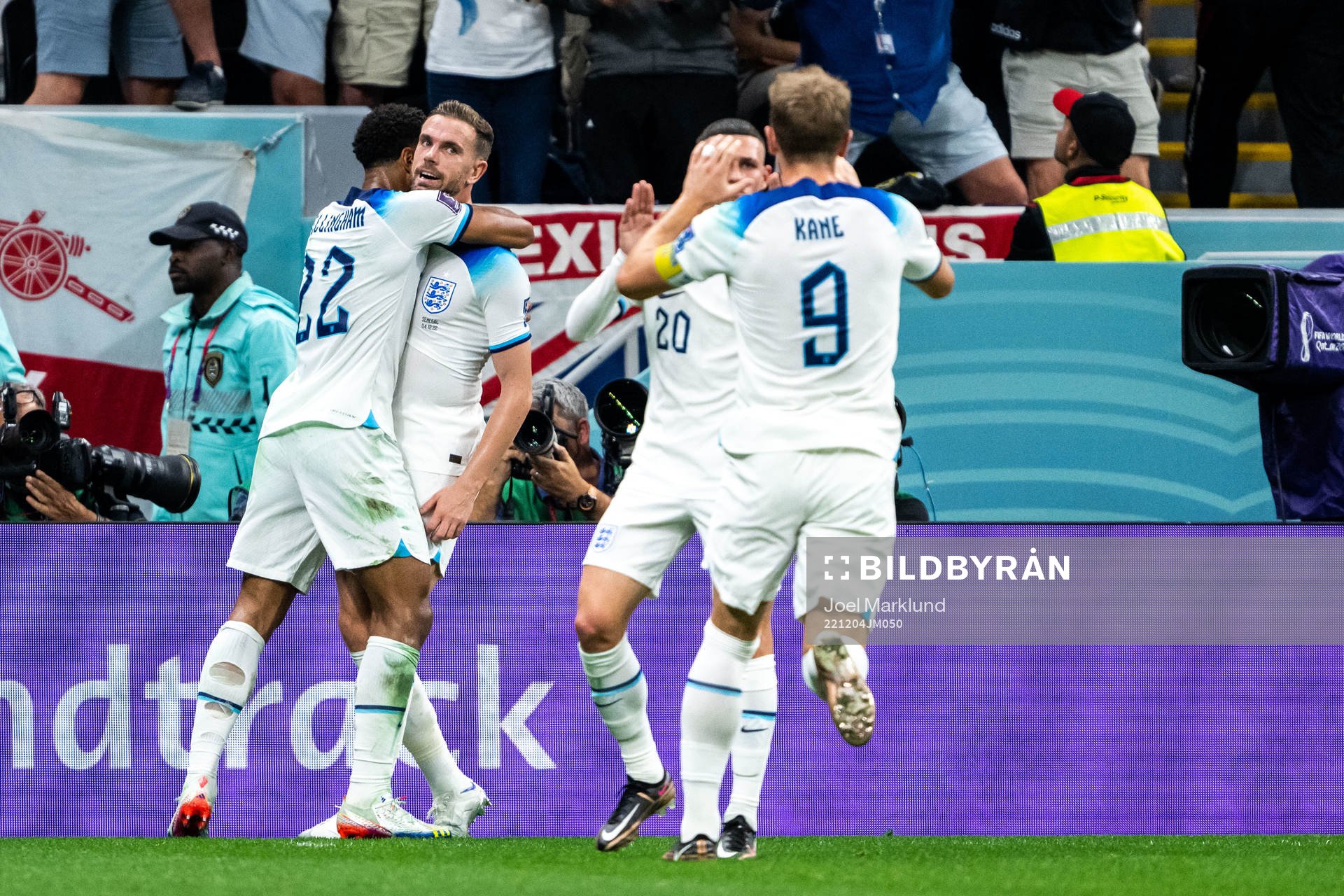 Jude Bellingham, Jordan Henderson, Phil Foden and Harry