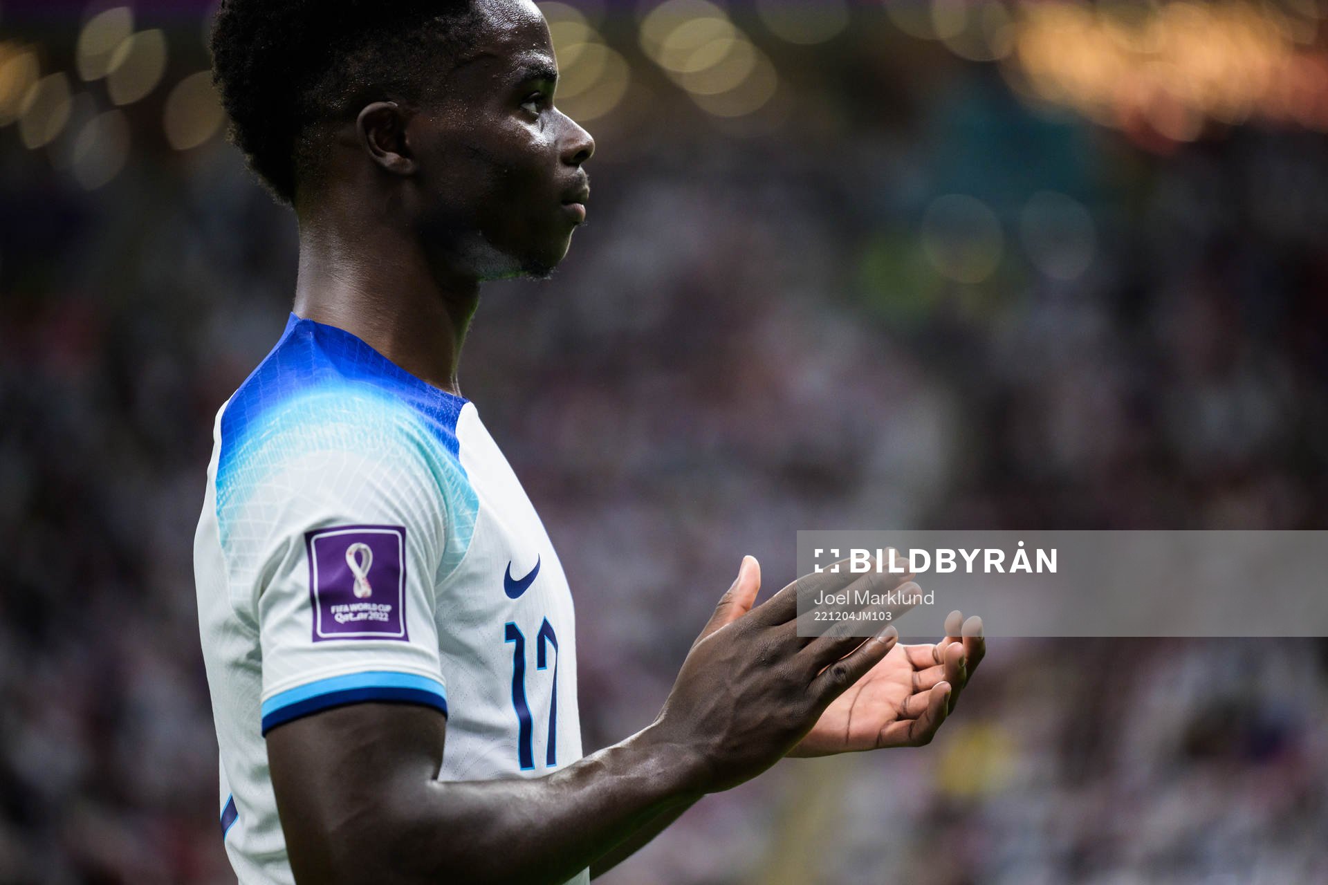 Bukayo Saka of England