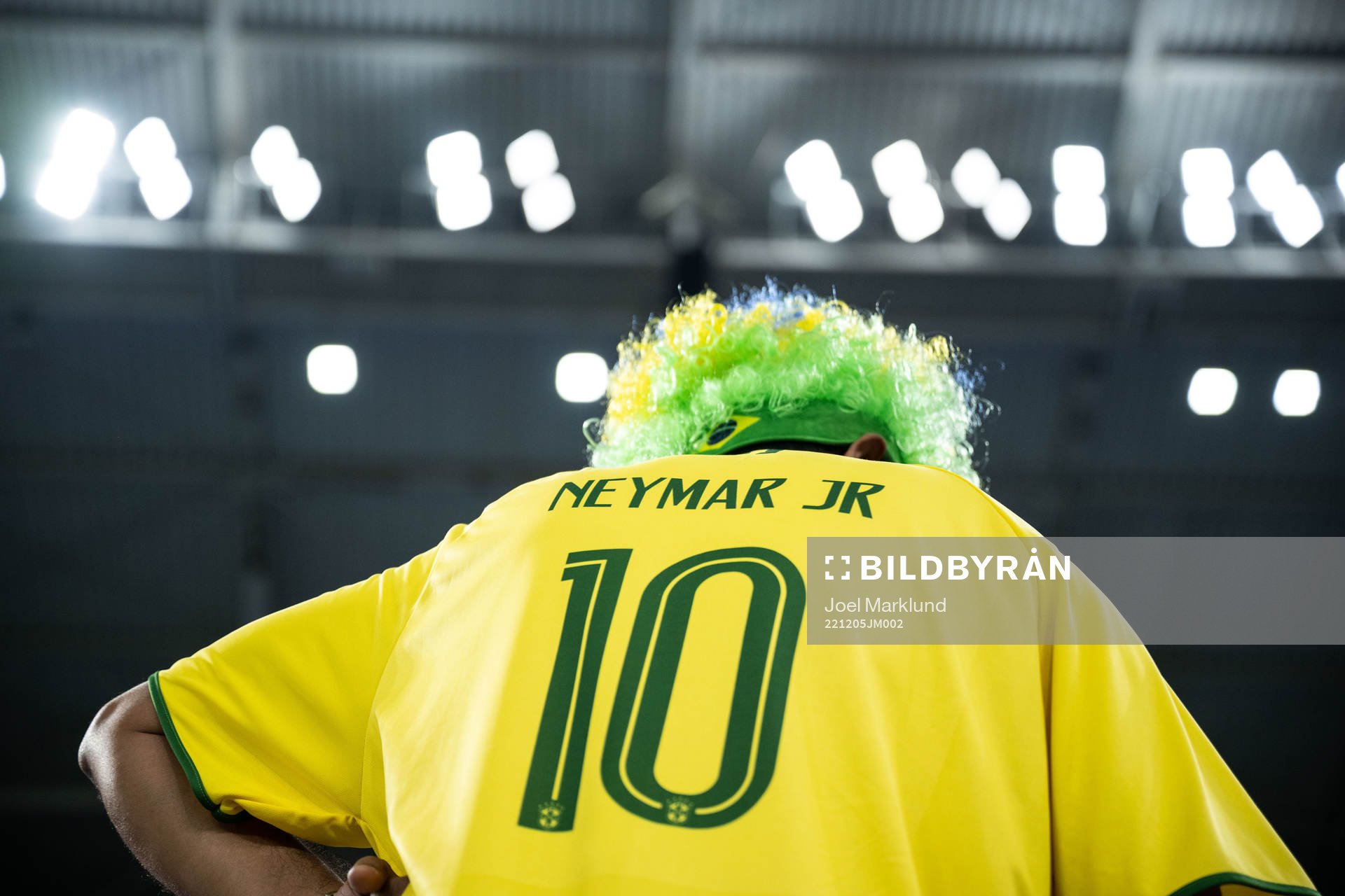 A fan of Brazil with Neymar shirt