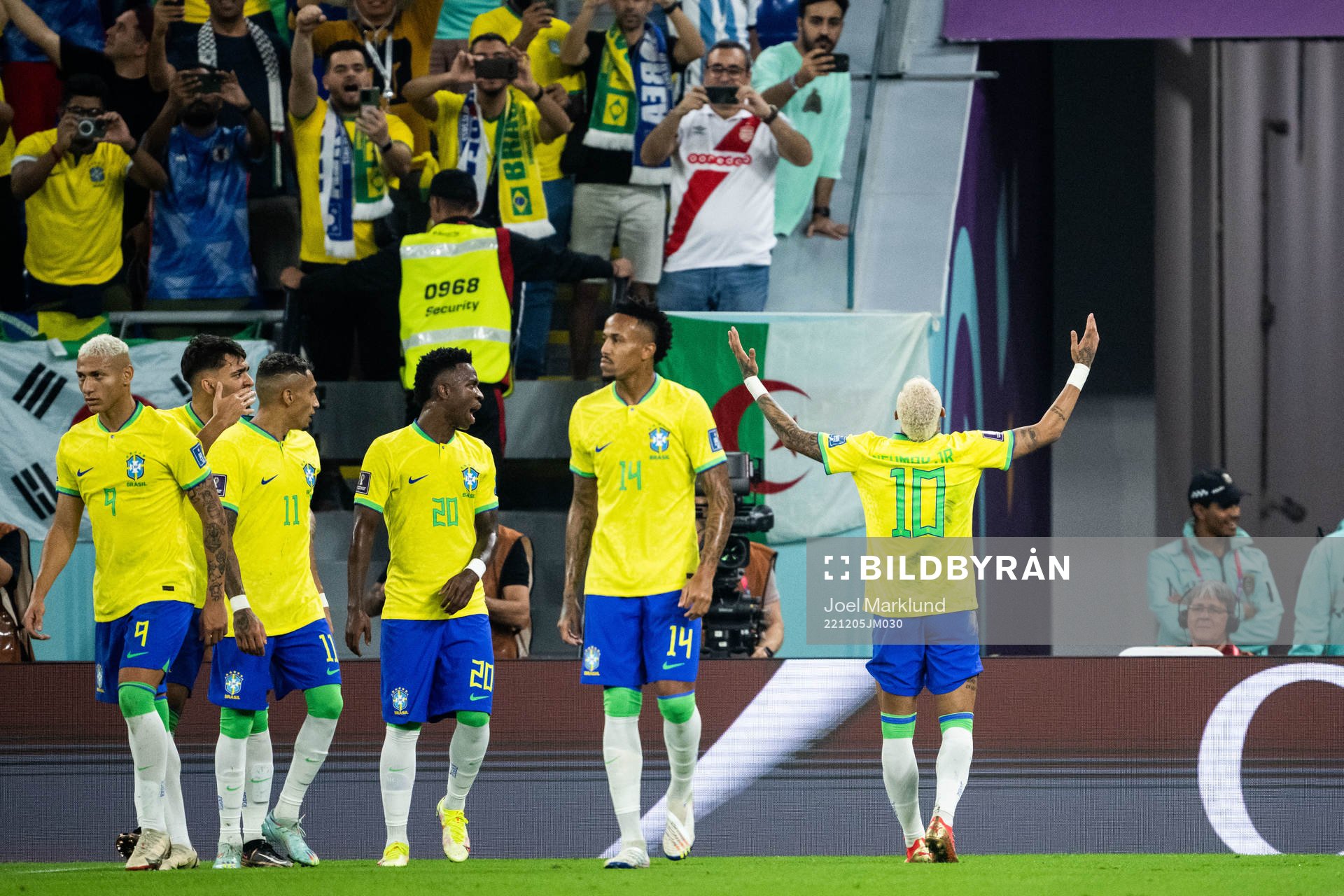 Neymar of Brazil celebrates