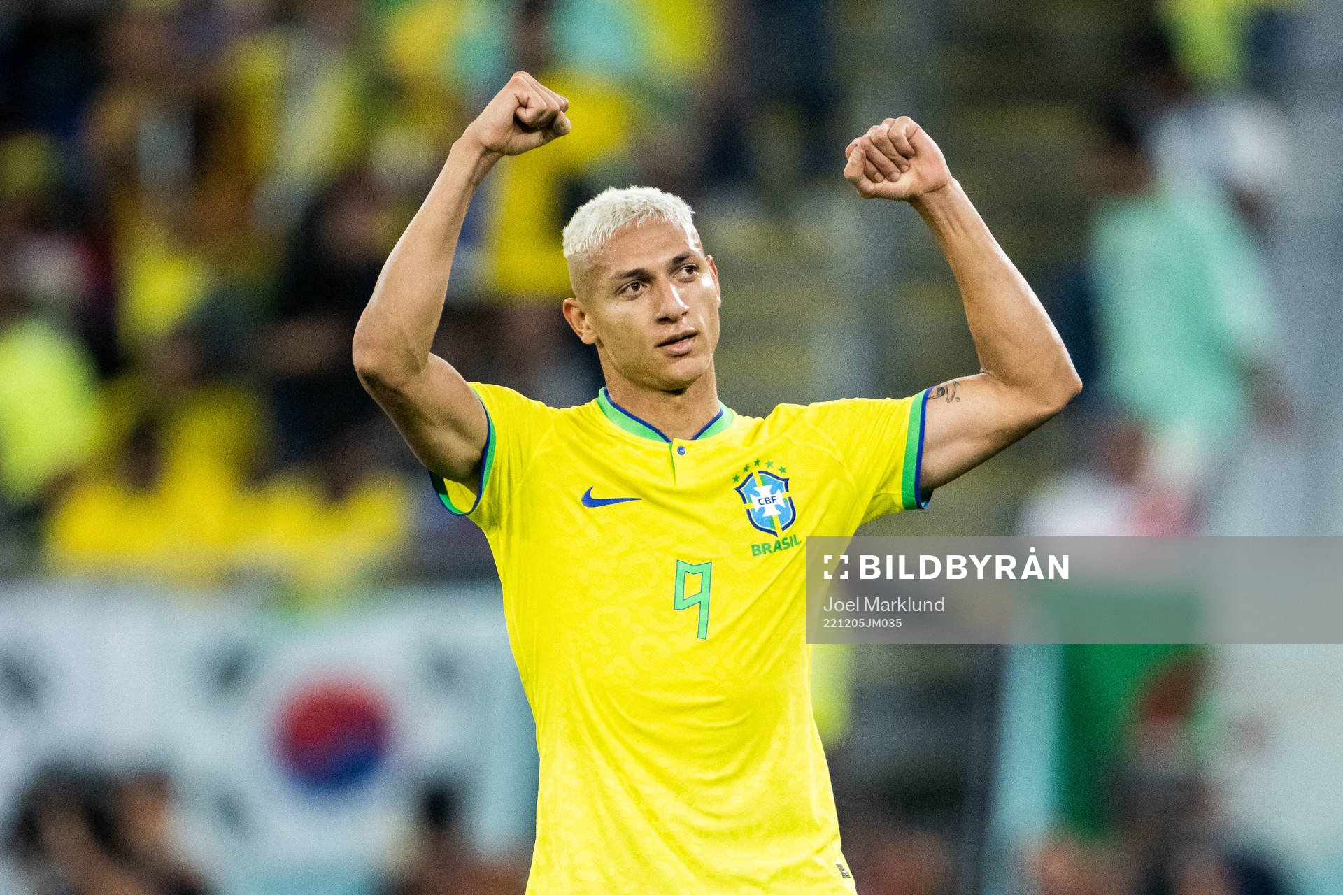 Richarlison of Brazil celebrates