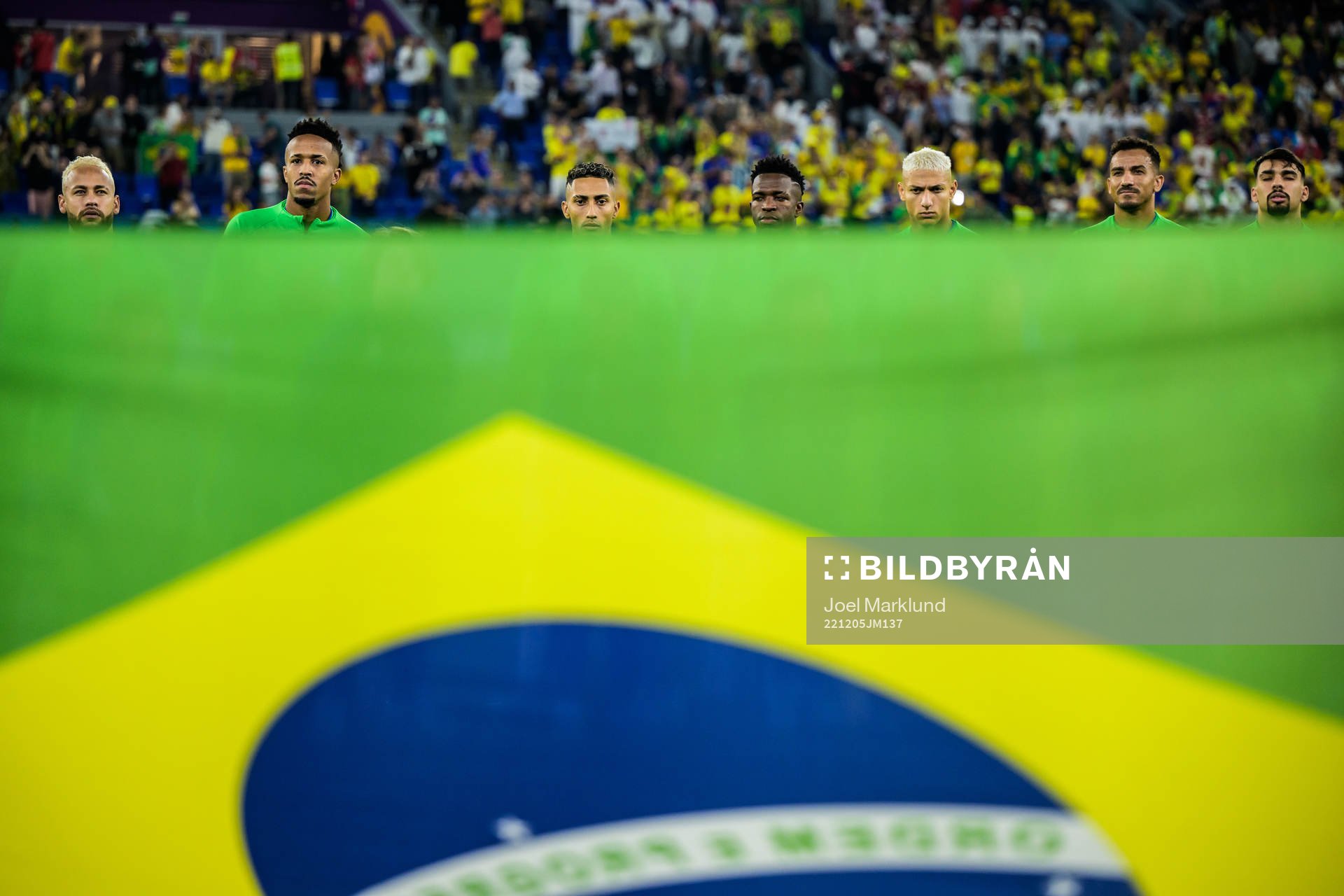 Neymar, Eder Militao, Raphinha, Vinicius Junior,