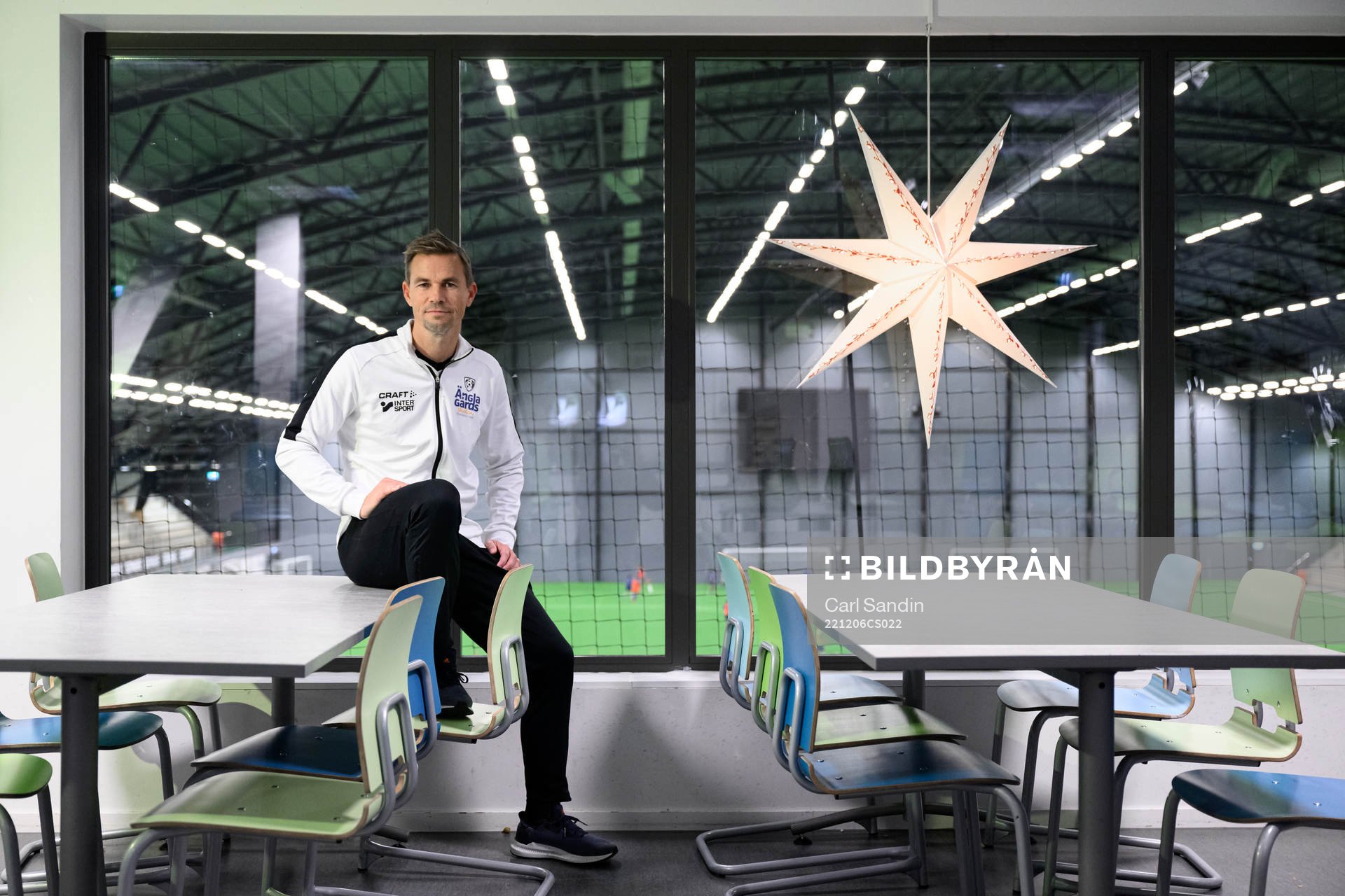 Niclas Alexandersson, tränare på Änglagårdsskolan