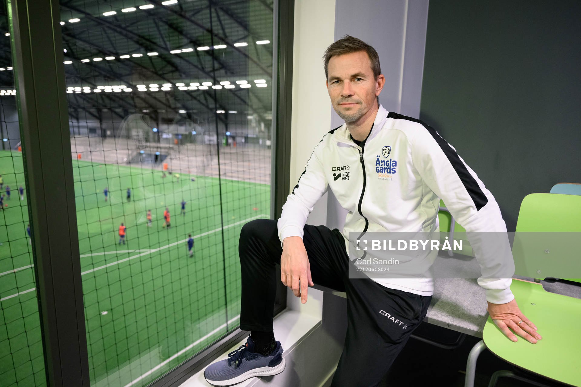 Niclas Alexandersson, tränare på Änglagårdsskolan