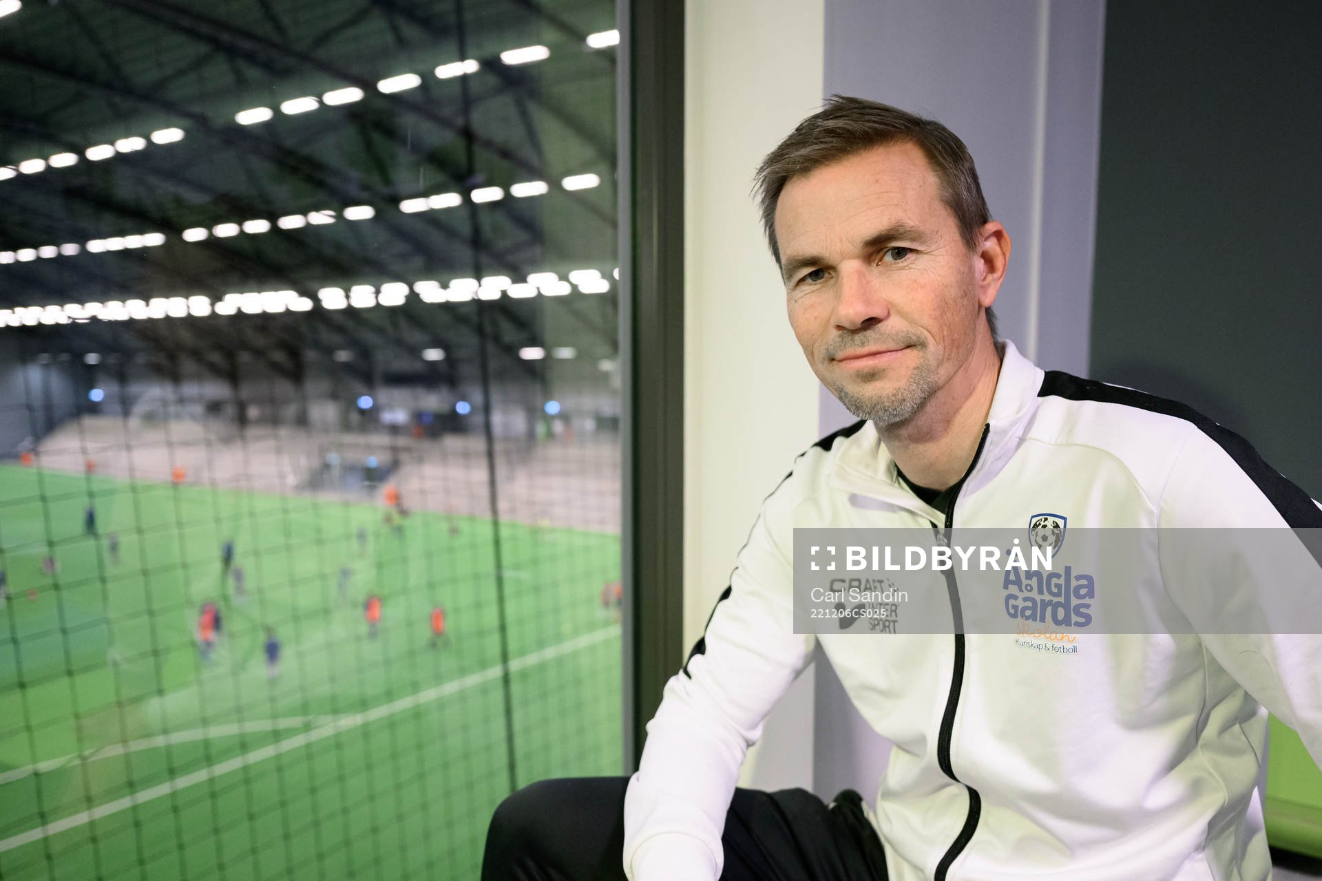 Niclas Alexandersson, tränare på Änglagårdsskolan