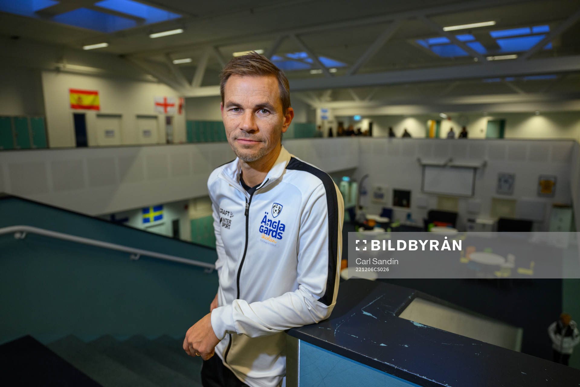 Niclas Alexandersson, tränare på Änglagårdsskolan
