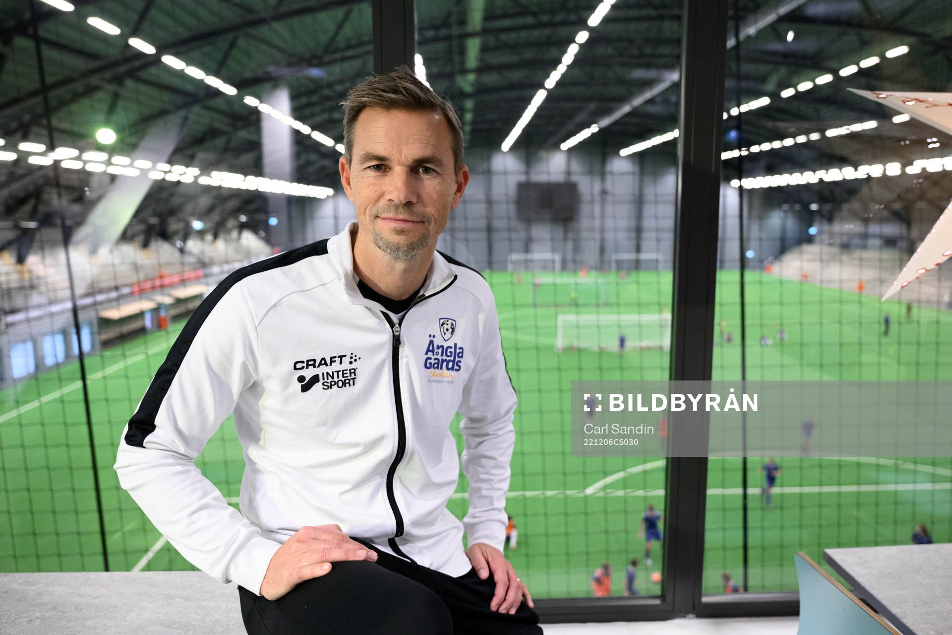 Niclas Alexandersson, tränare på Änglagårdsskolan