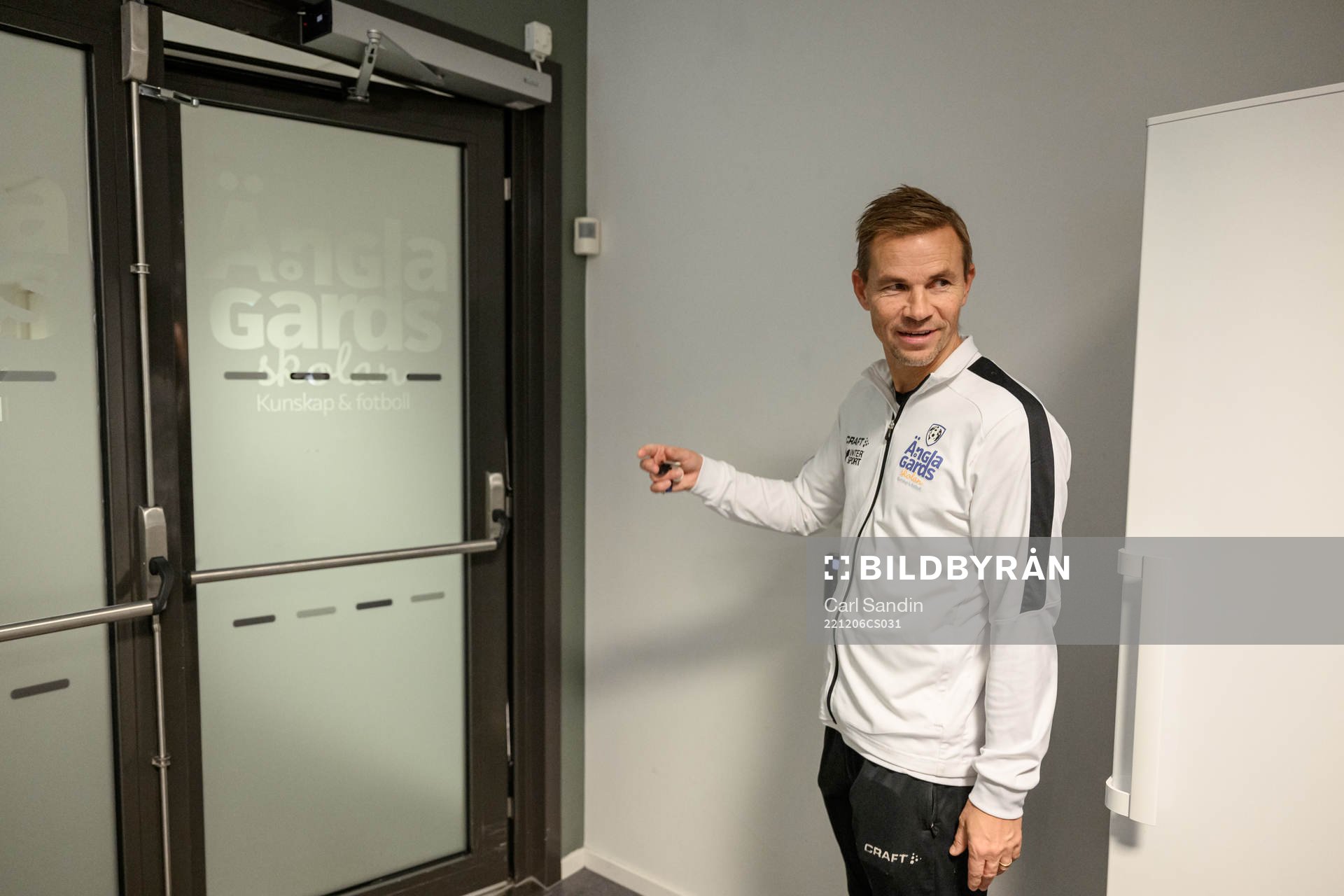 Niclas Alexandersson, tränare på Änglagårdsskolan