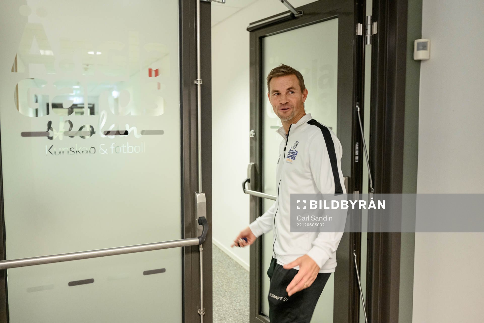 Niclas Alexandersson, tränare på Änglagårdsskolan