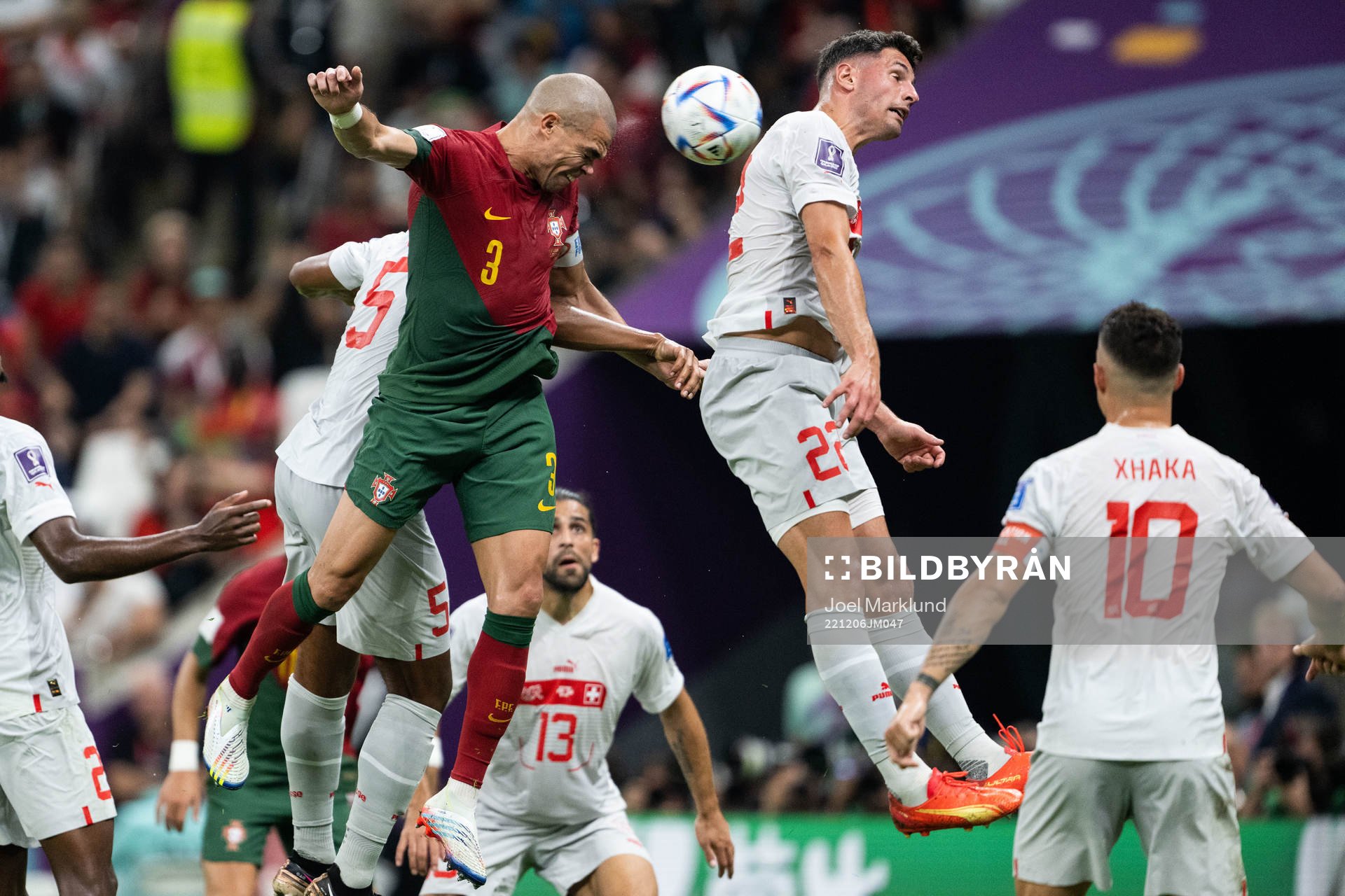 Pepe of Portugal scores 2-0