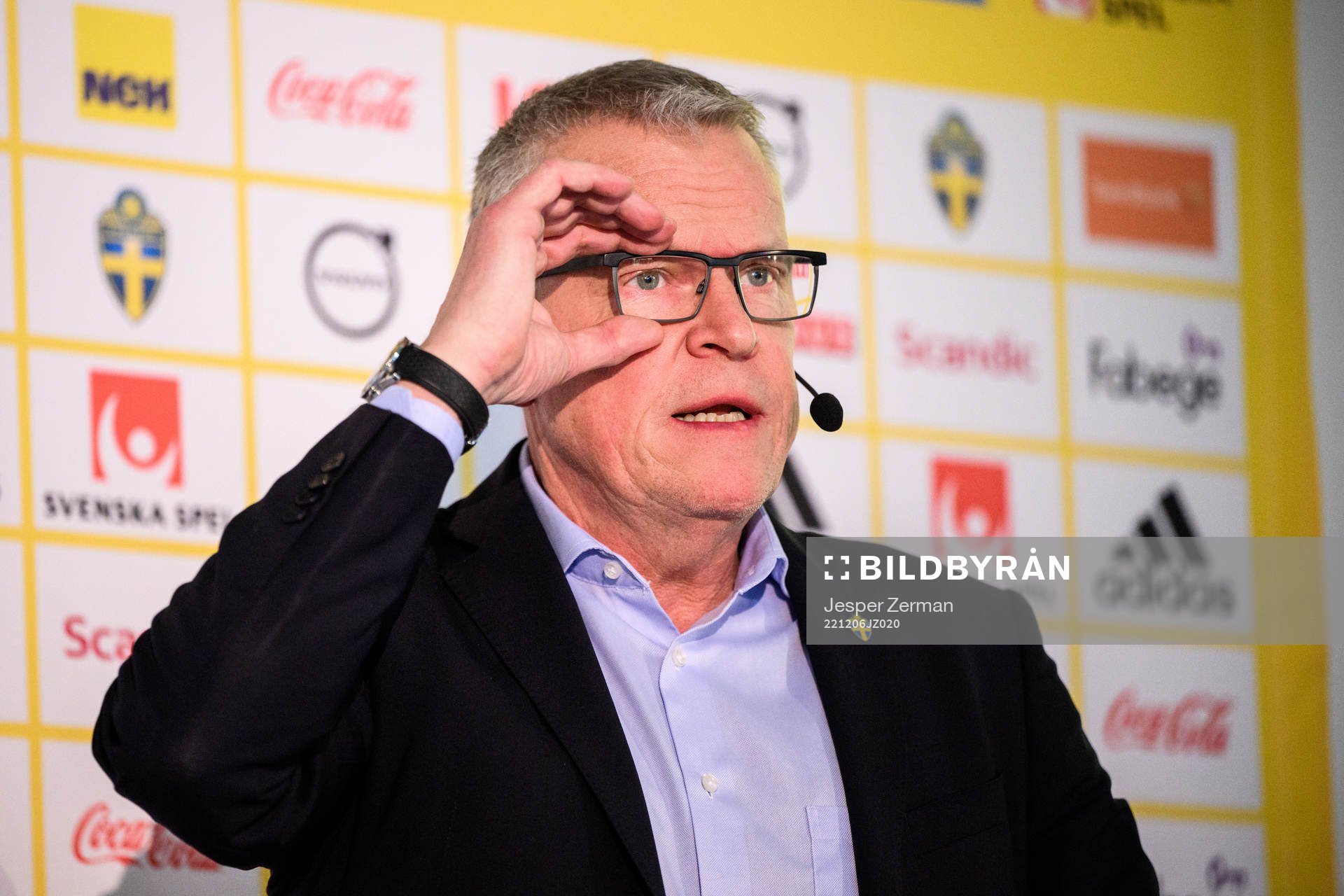 Janne Andersson, head coach of the Swedish national