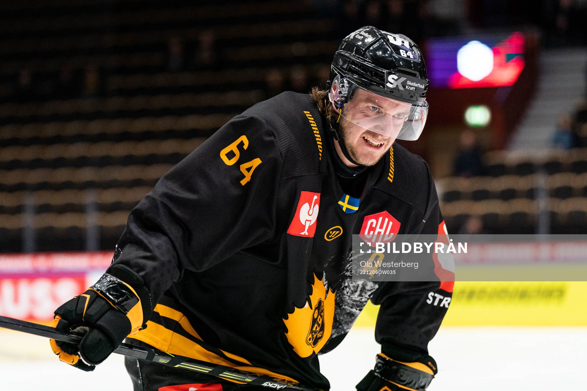 Skellefteås Jonathan Pudas har ont