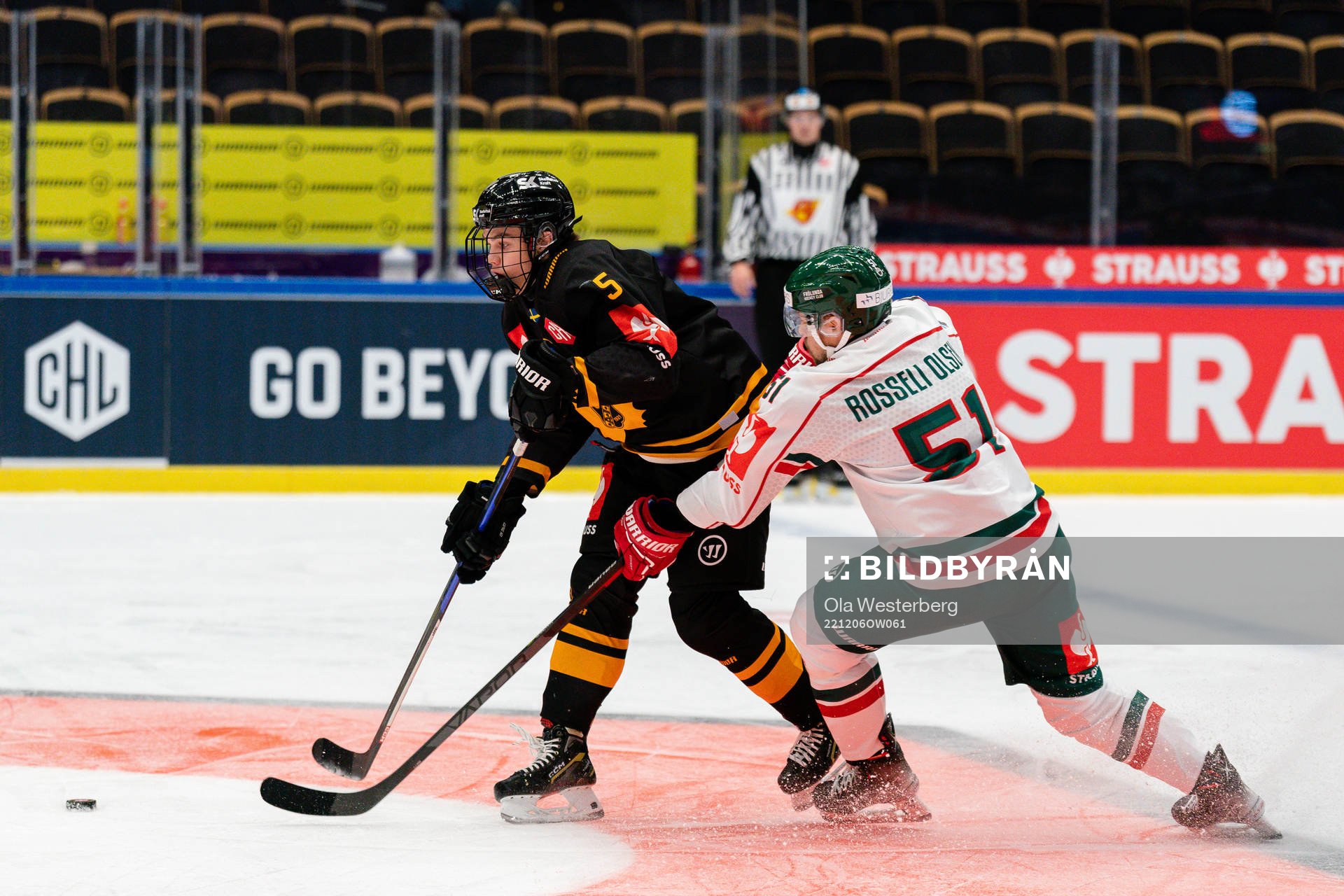 Skellefteås Axel Sandin-Pellikka och Frölundas Mats