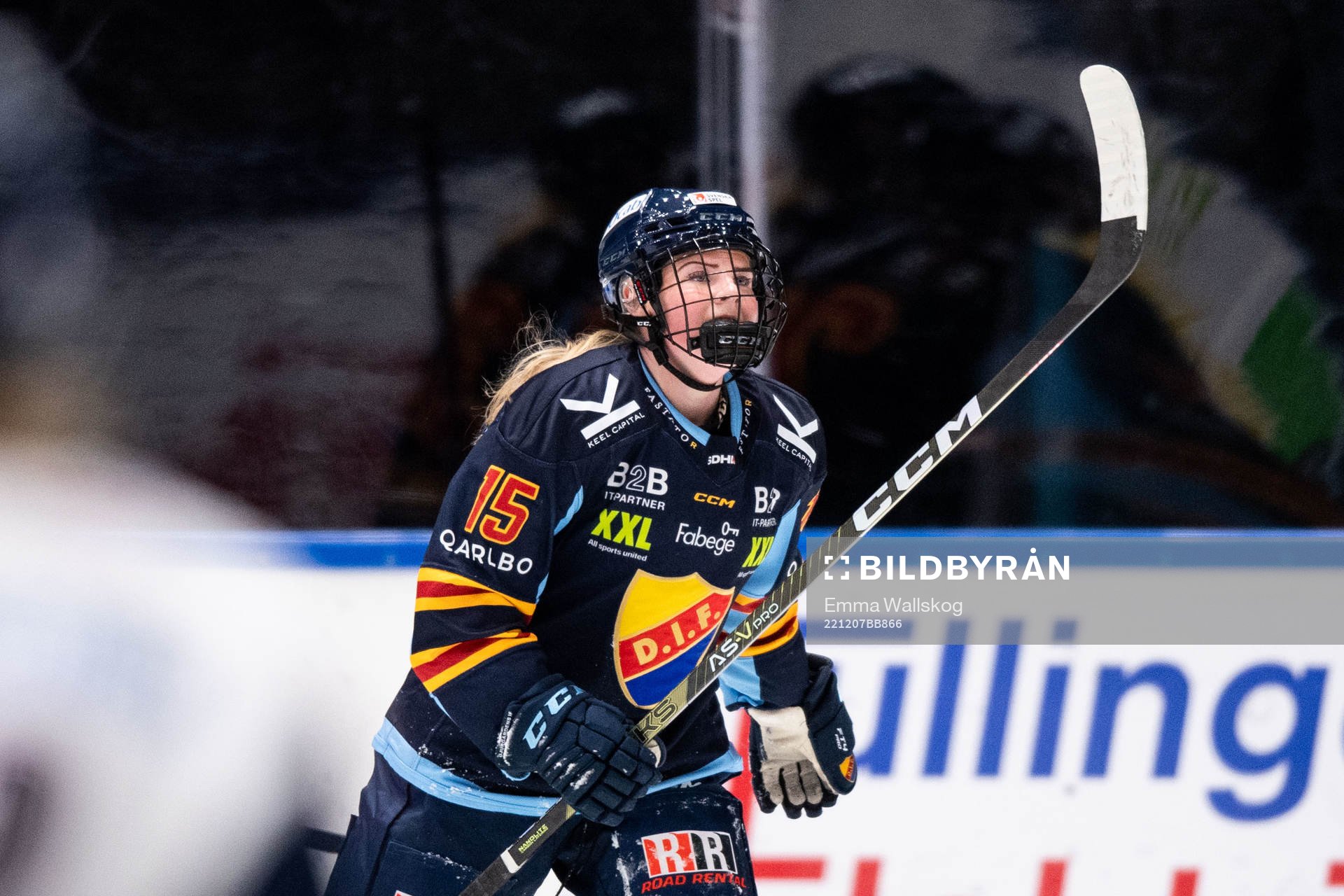 Djurgårdens Lova Blom jublar