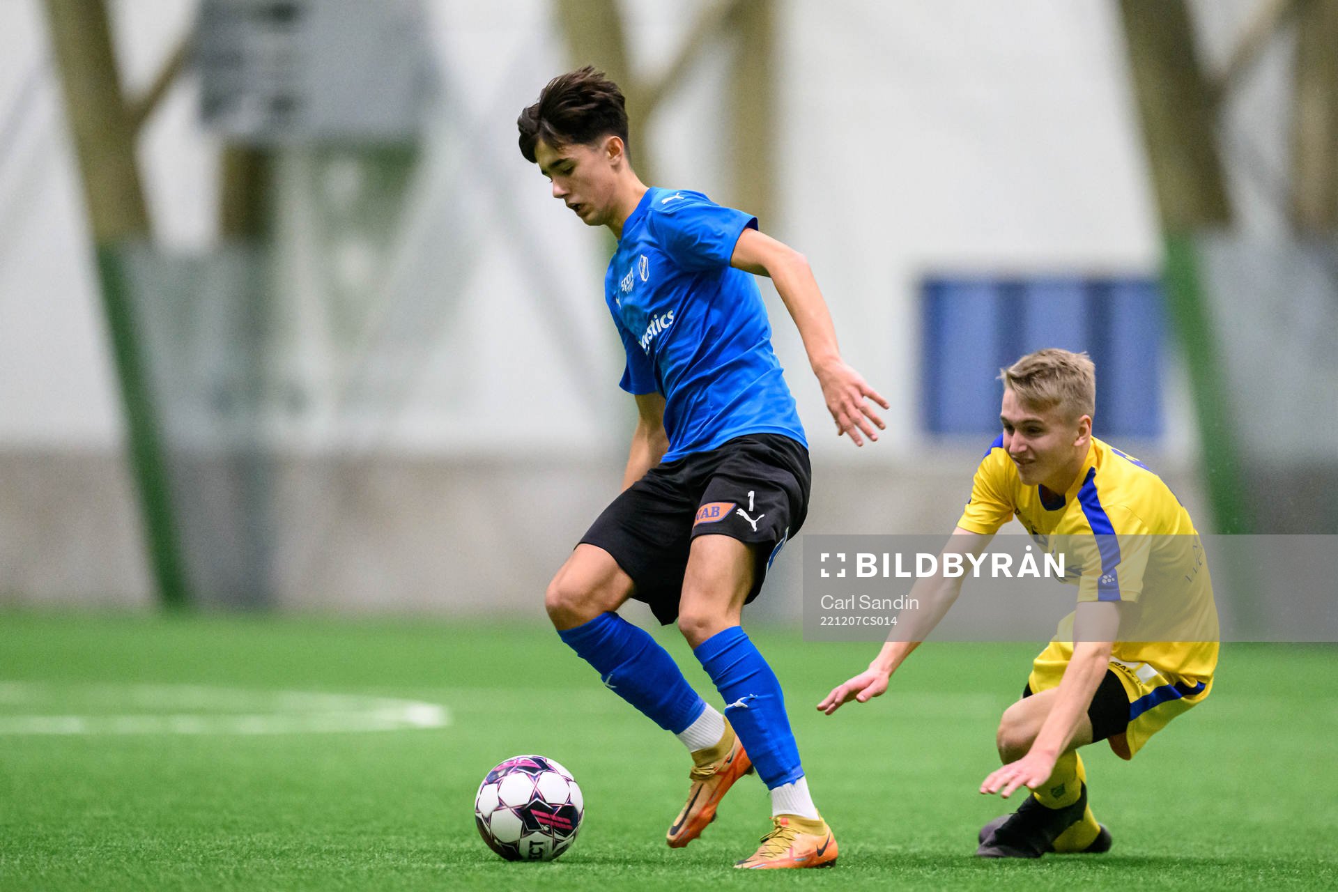 Halmstads Albin Hyseni och IFK Göteborgs Natanael Lunden