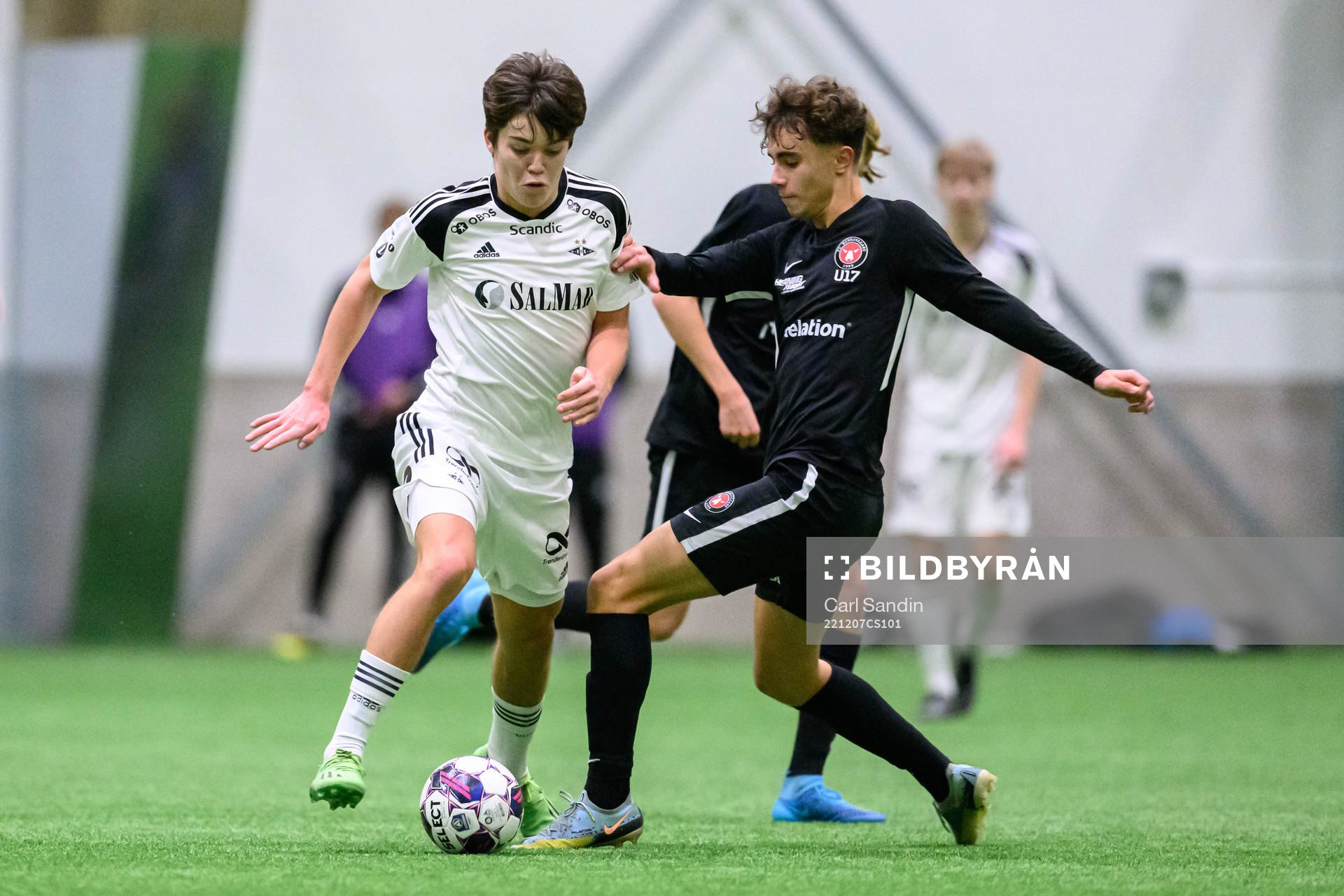 Rosenborgs Jesper Sunde och Midtjyllands Daris Catak