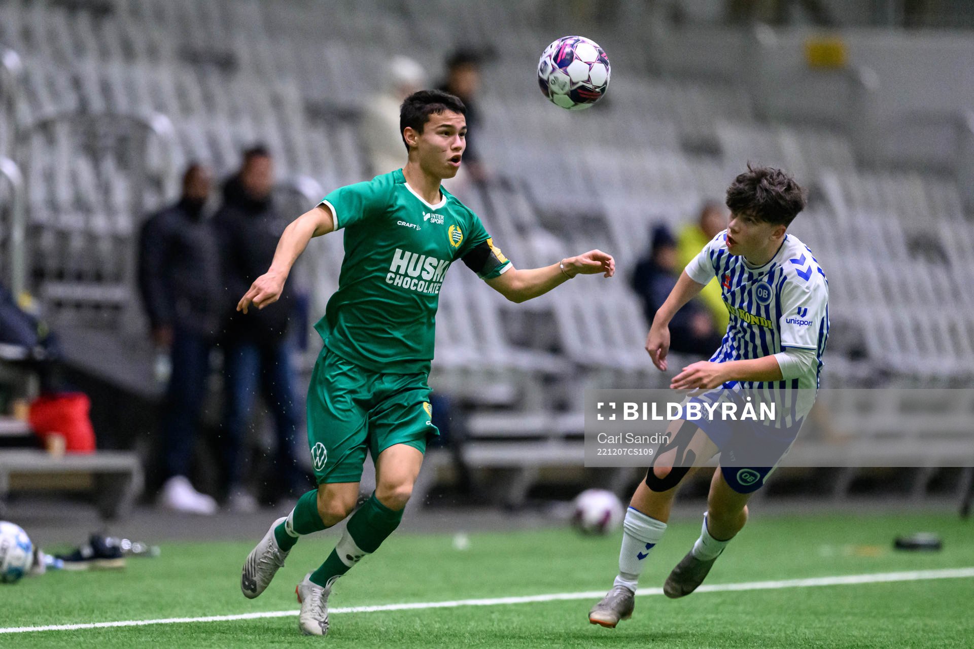 Hammarbys Liam Källman och Odenses Richard Helveg
