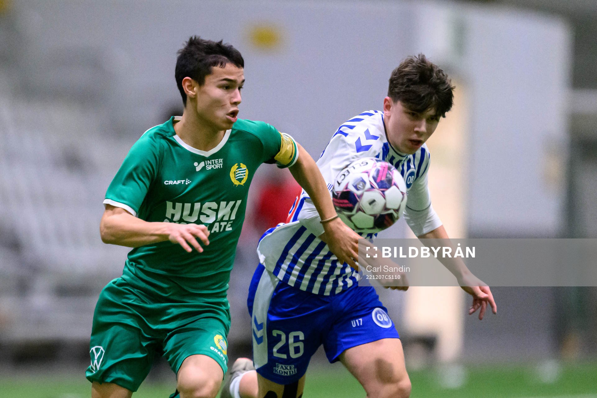 Hammarbys Liam Källman och Odenses Richard Helveg