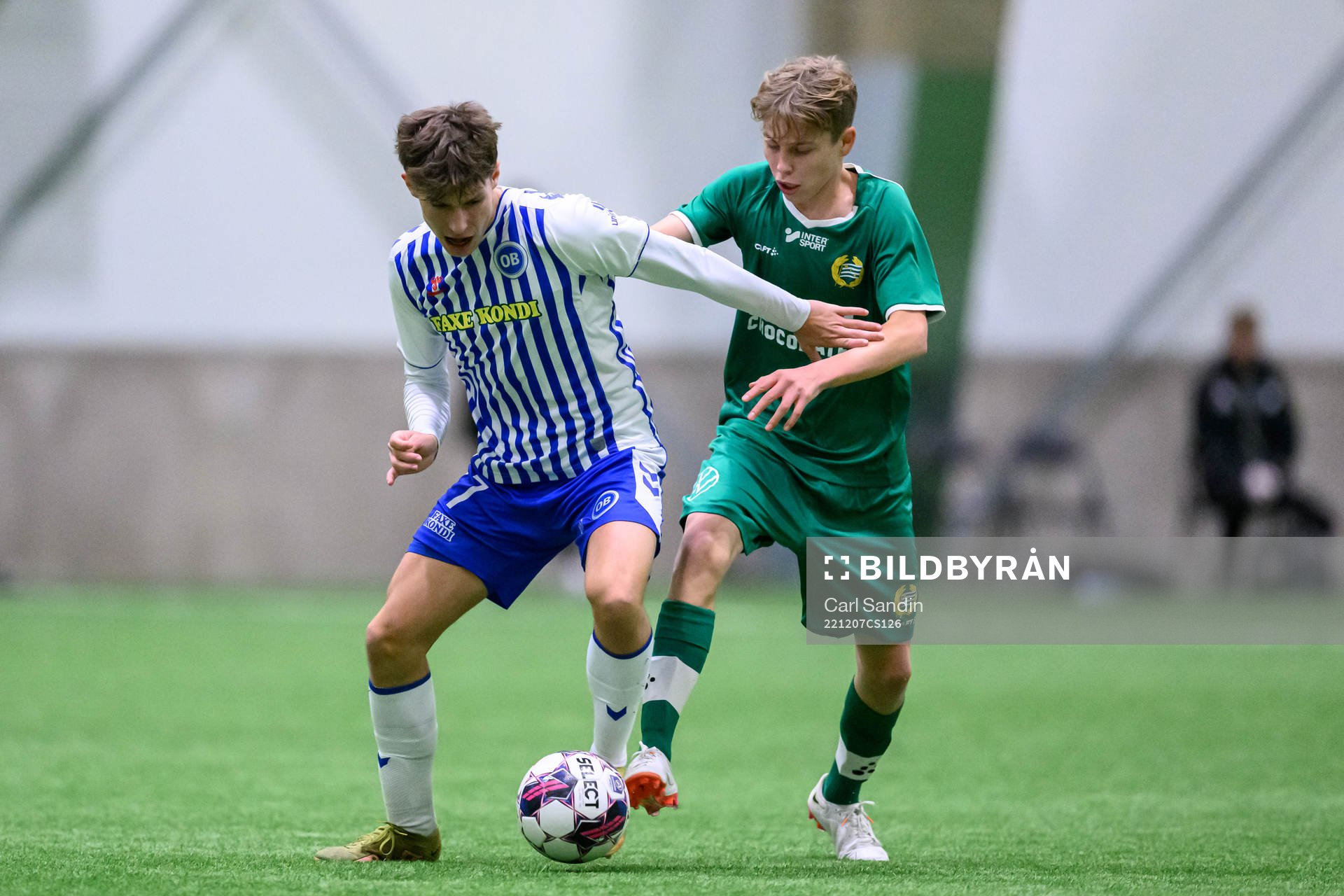 Odenses Magnus Andersen och Hammarbys Wilson Lindberg