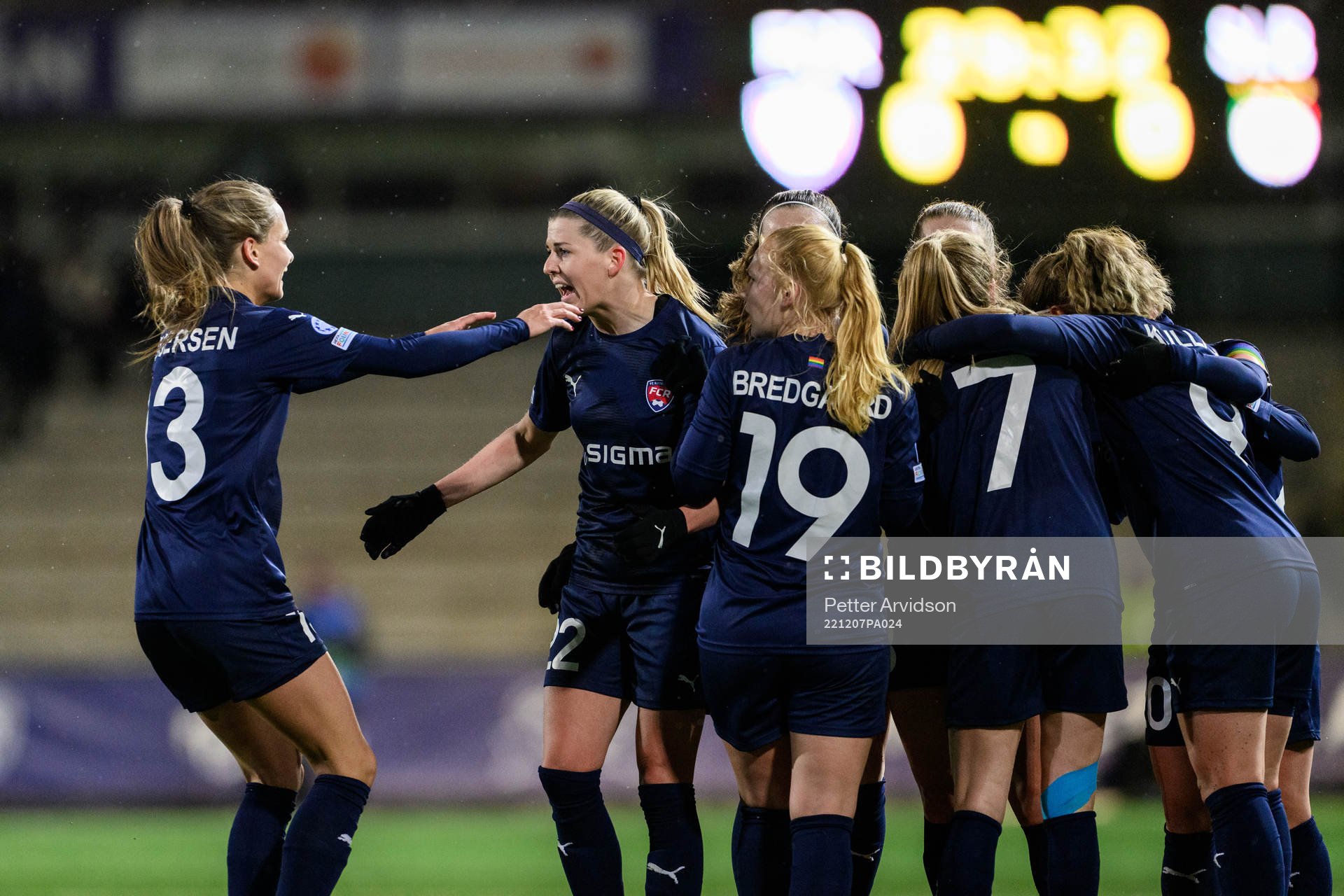 Olivia Schough of Rosengård celebrates