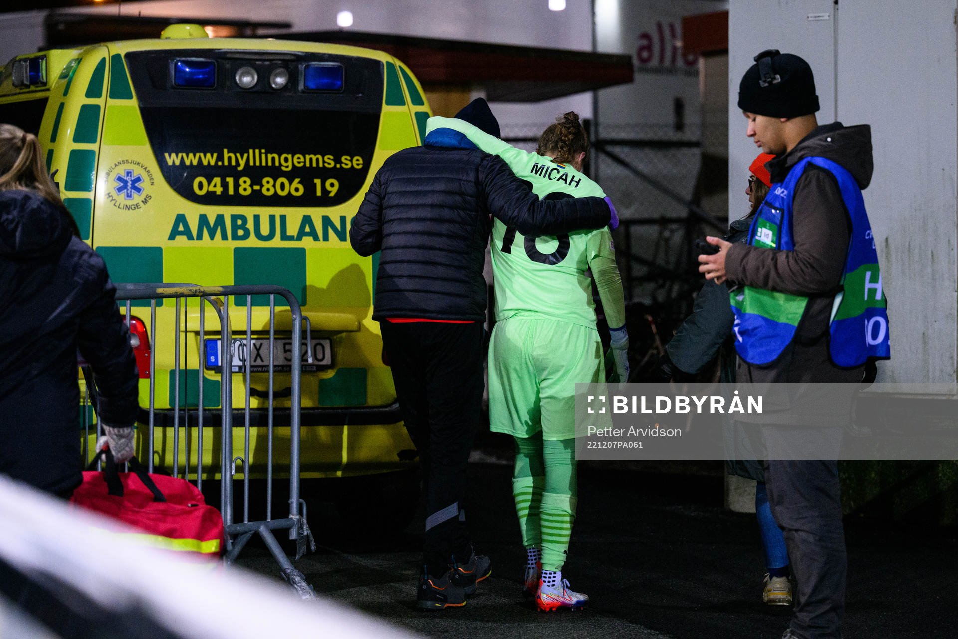 goalkeeper Teagan Micah of Rosengård leaving the stadium