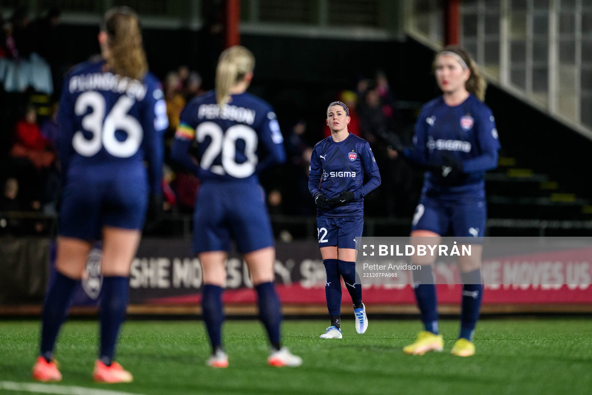 Olivia Schough of Rosengård looks dejected