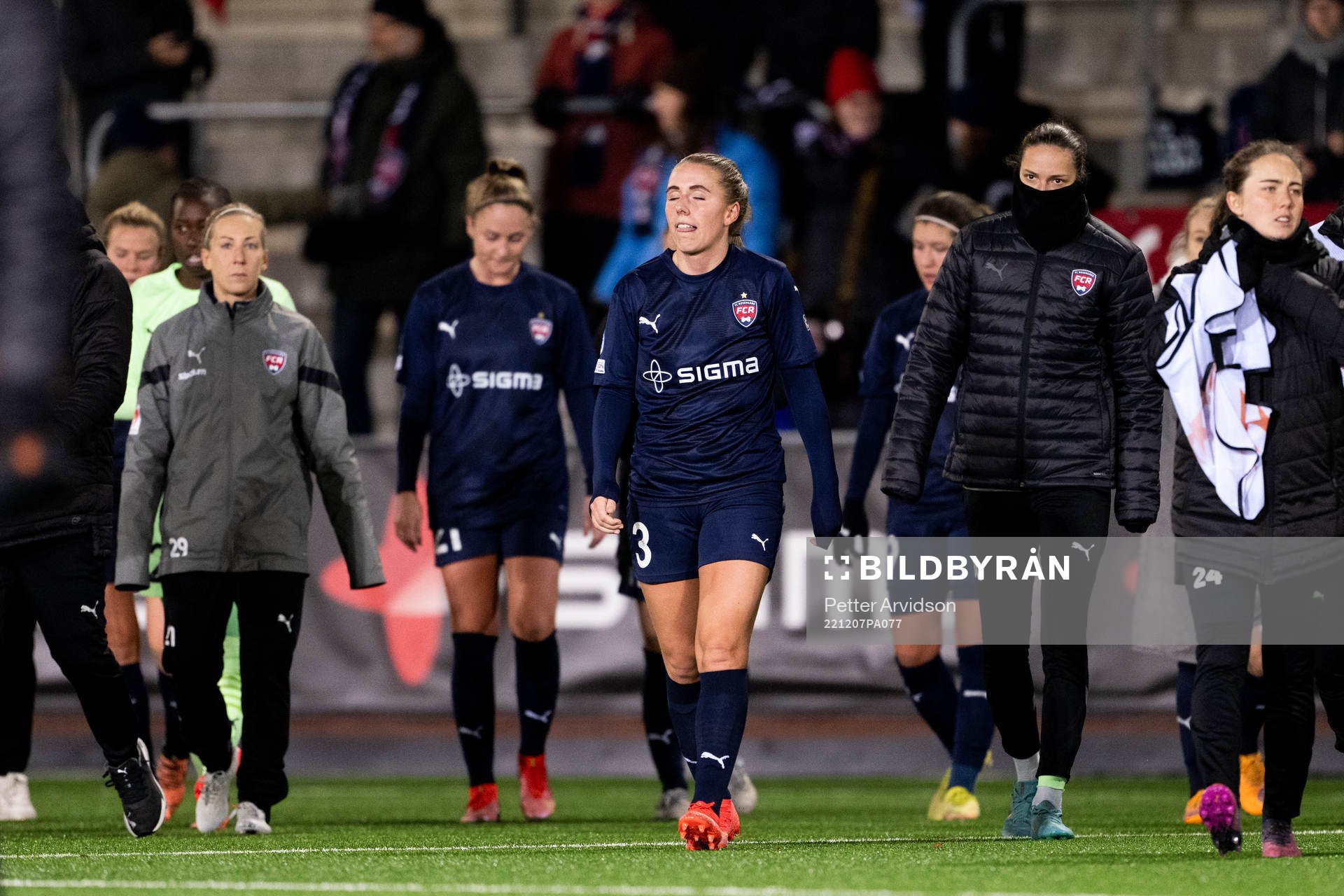 Gudrun Arnardottir of Rosengård looks dejected