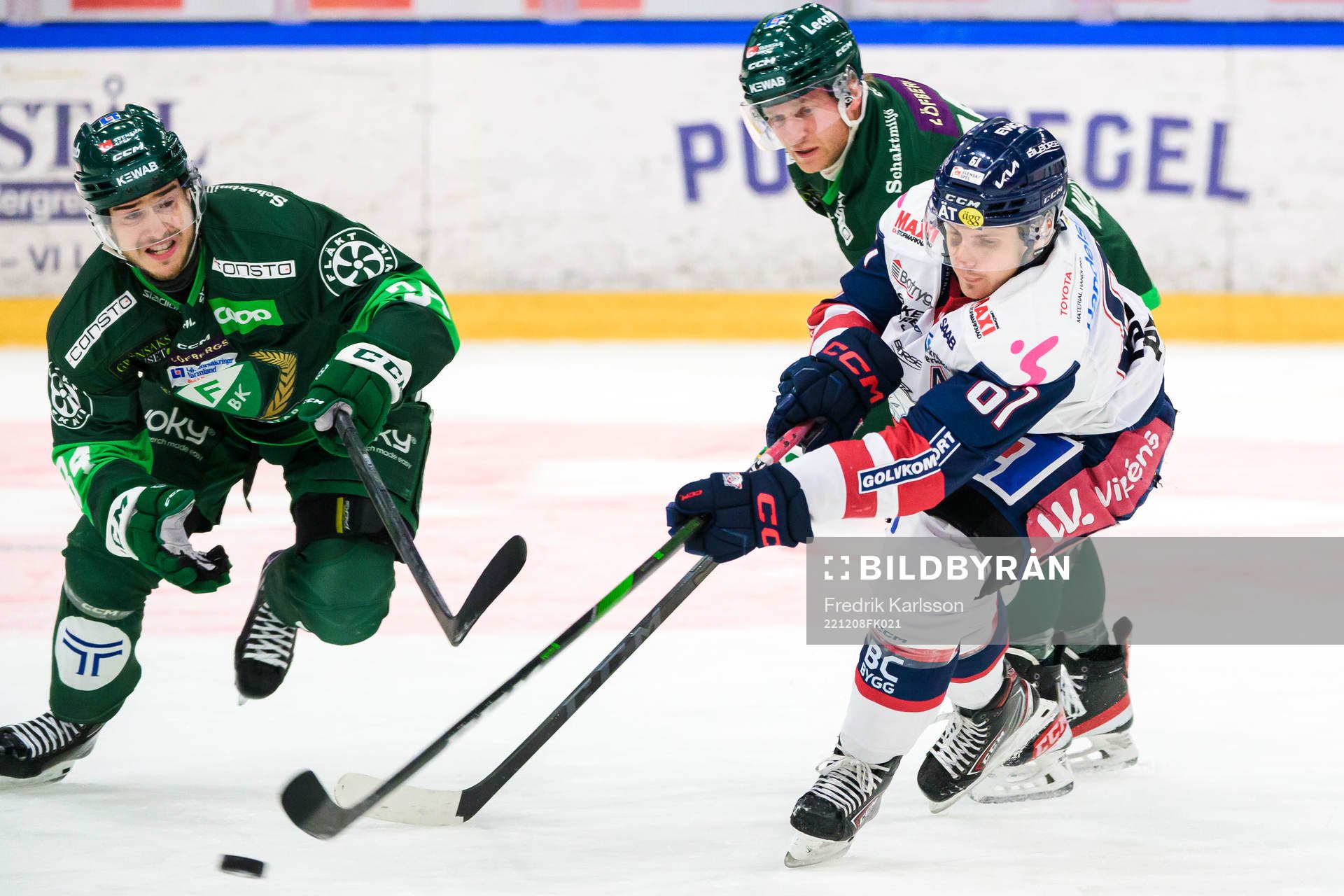 Färjestads Michael Lindqvist och Marcus Nilsson