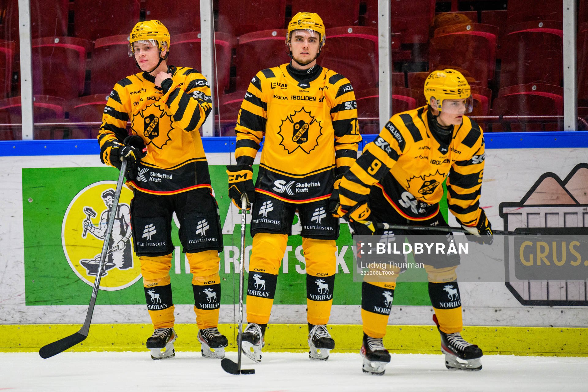 Skellefteås Oskar Asplund, Elias Stenman och Theo Keilin