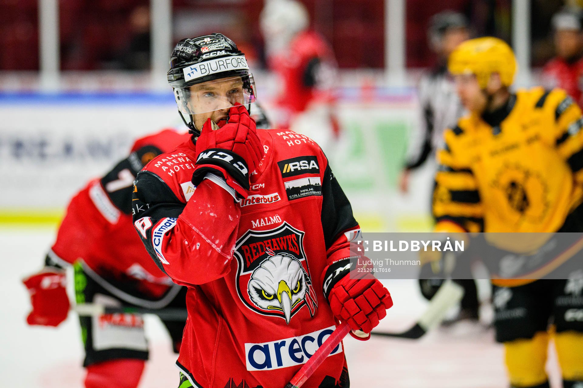 Malmö Redhawks Johan Olofsson deppar
