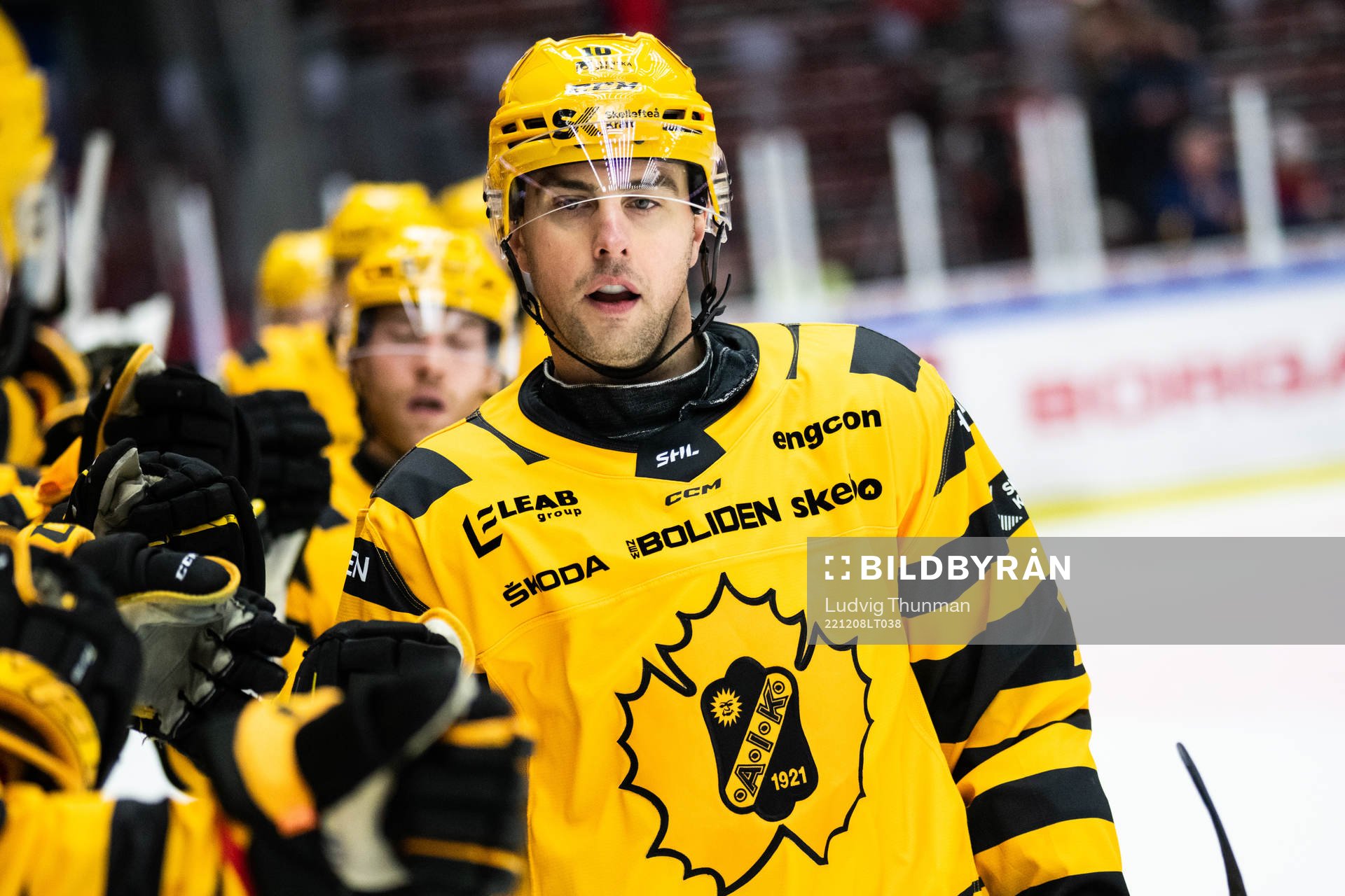 Skellefteås Joakim Lindström jublar