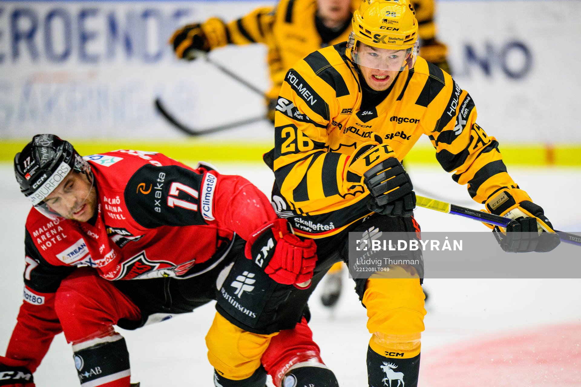 Malmö Redhawks Pathrik Westerholm och Skellefteås Simon