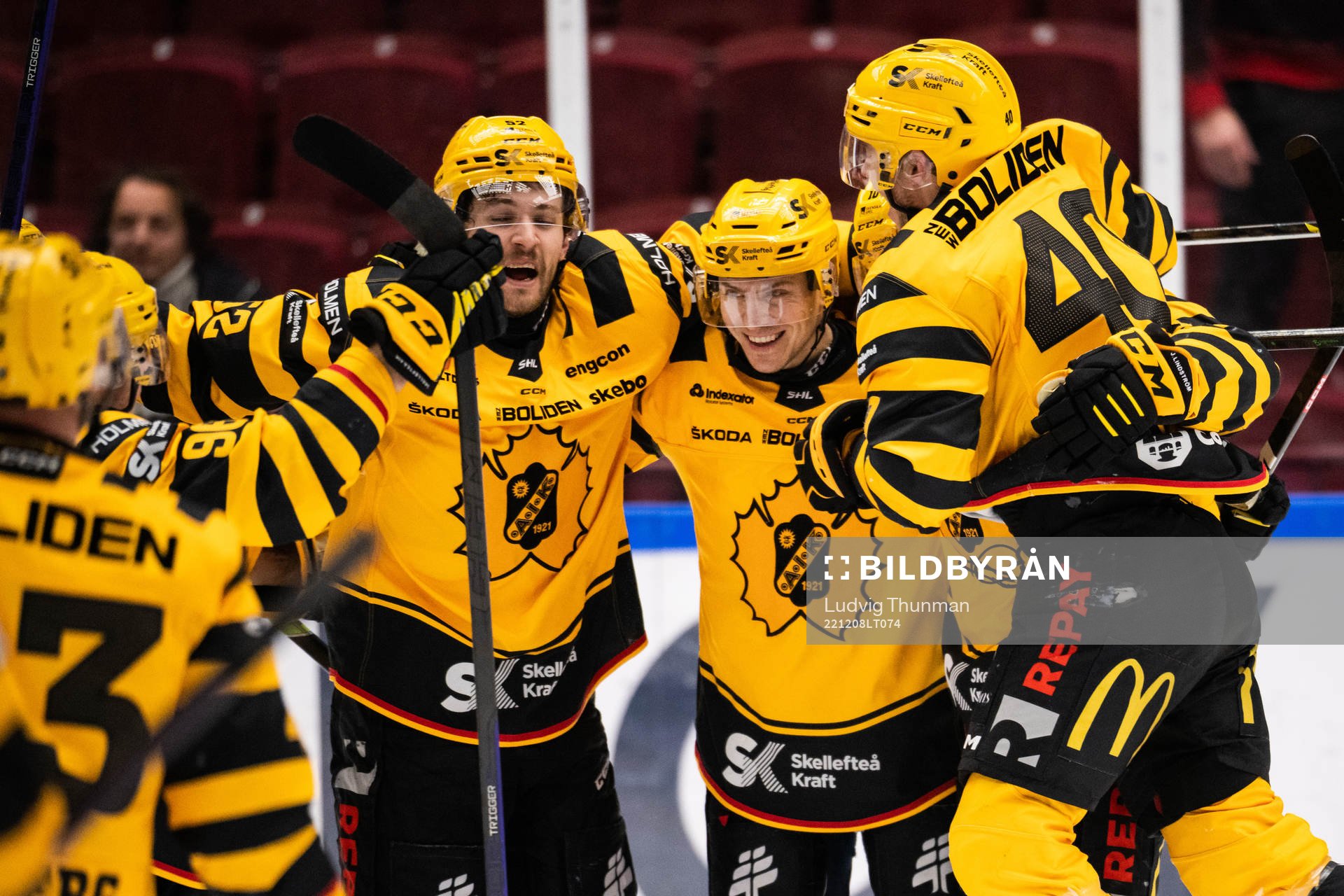 Skellefteås spelare jublar