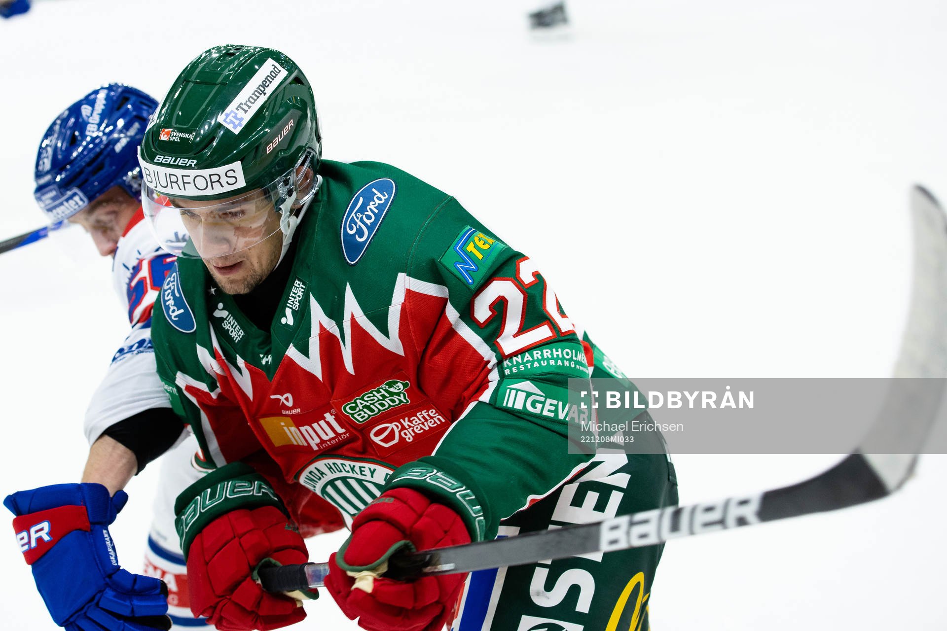 Oskarshamns Robin Norell och Frölundas Linus Nässen