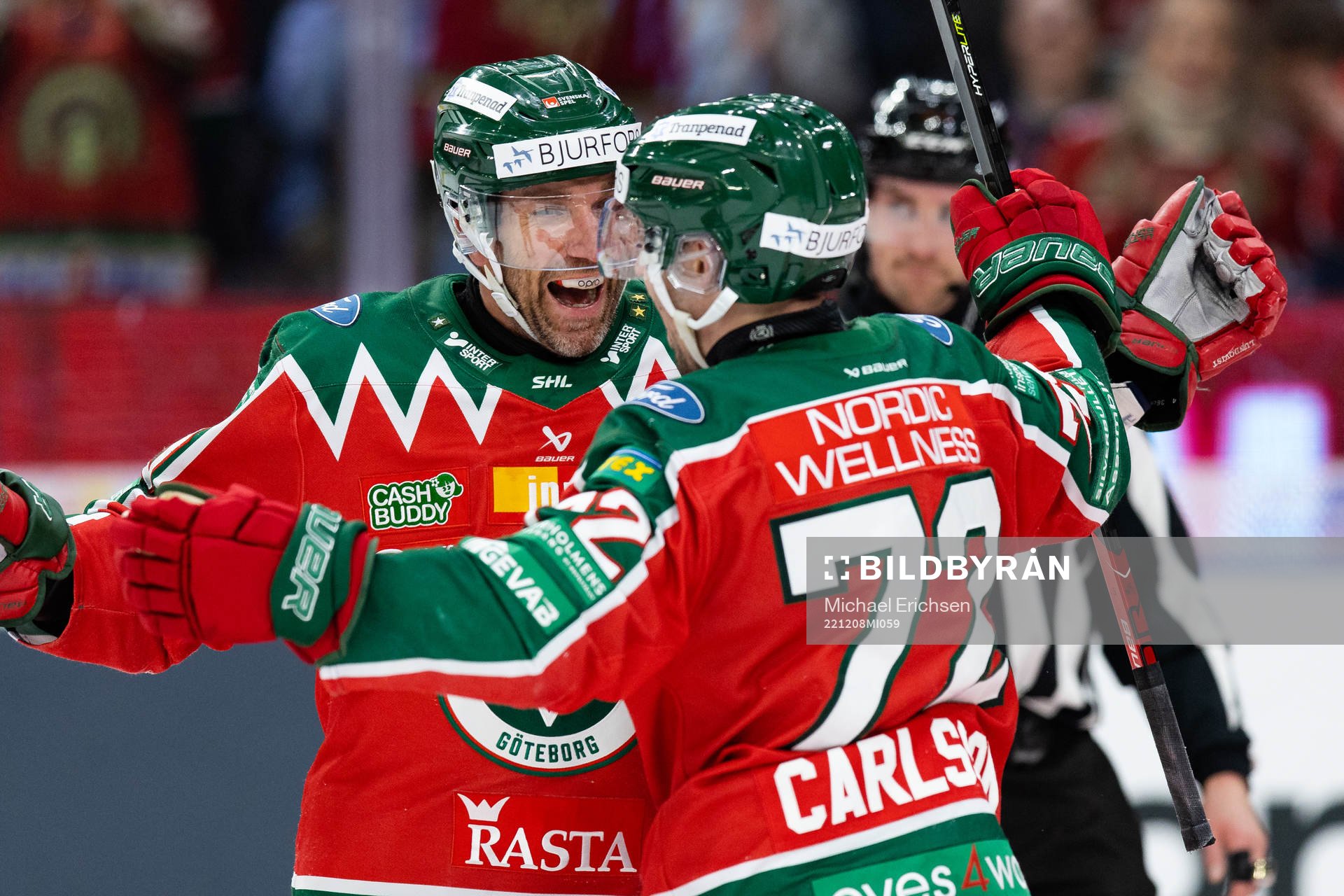 Frölundas Patrik Carlsson jublar