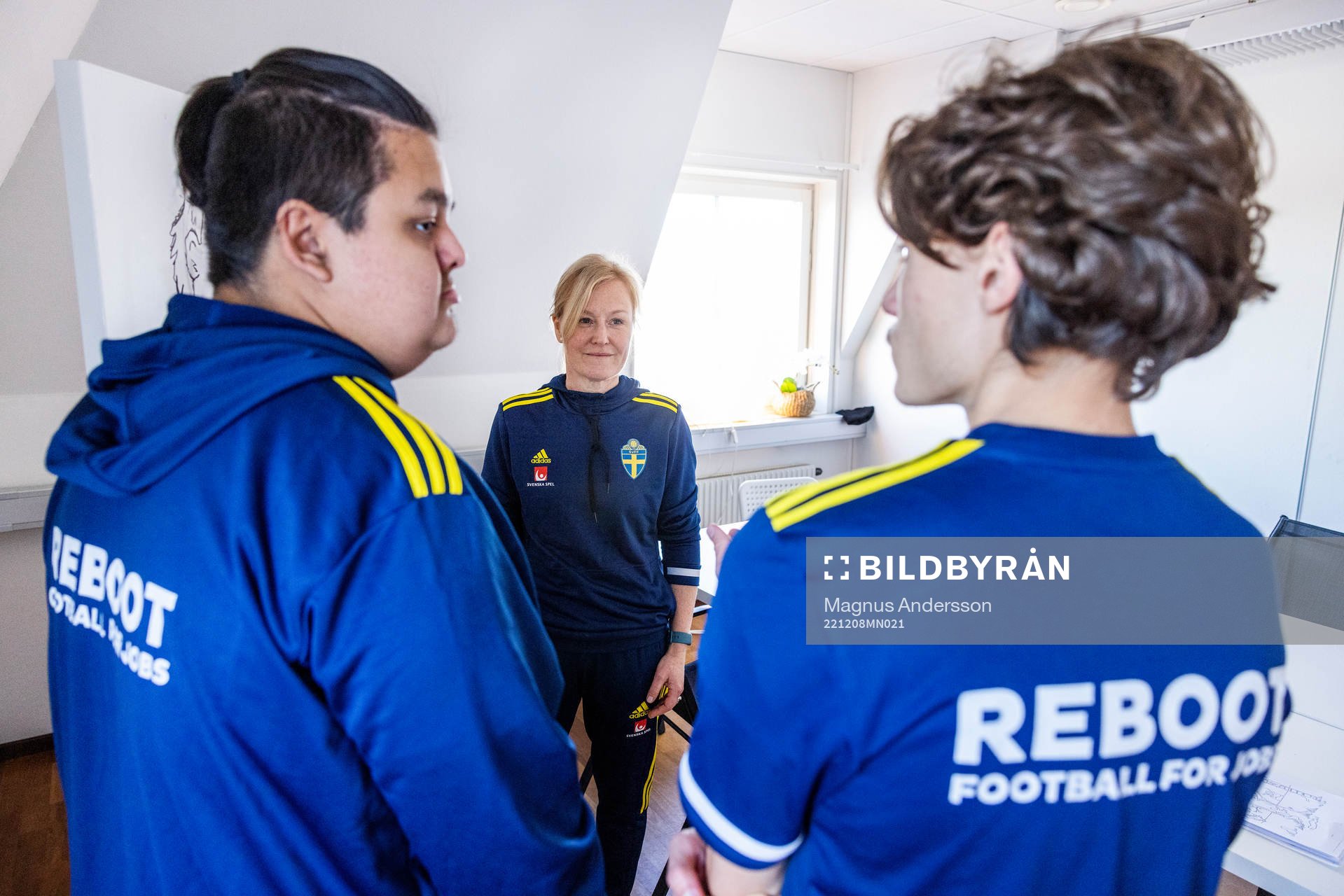 Oliver, Anna Holm och Noah i projektet Reboot